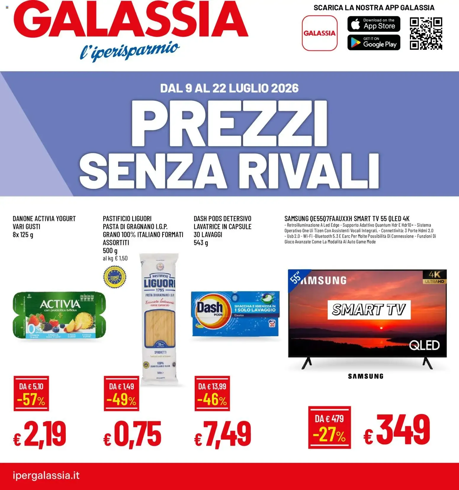 Nuovo Galassia volantino dal 09/07/2026 > offerte anteprima 🛍️ da 9 luglio a 22 luglio di 2026 - Pagina del volantino 1