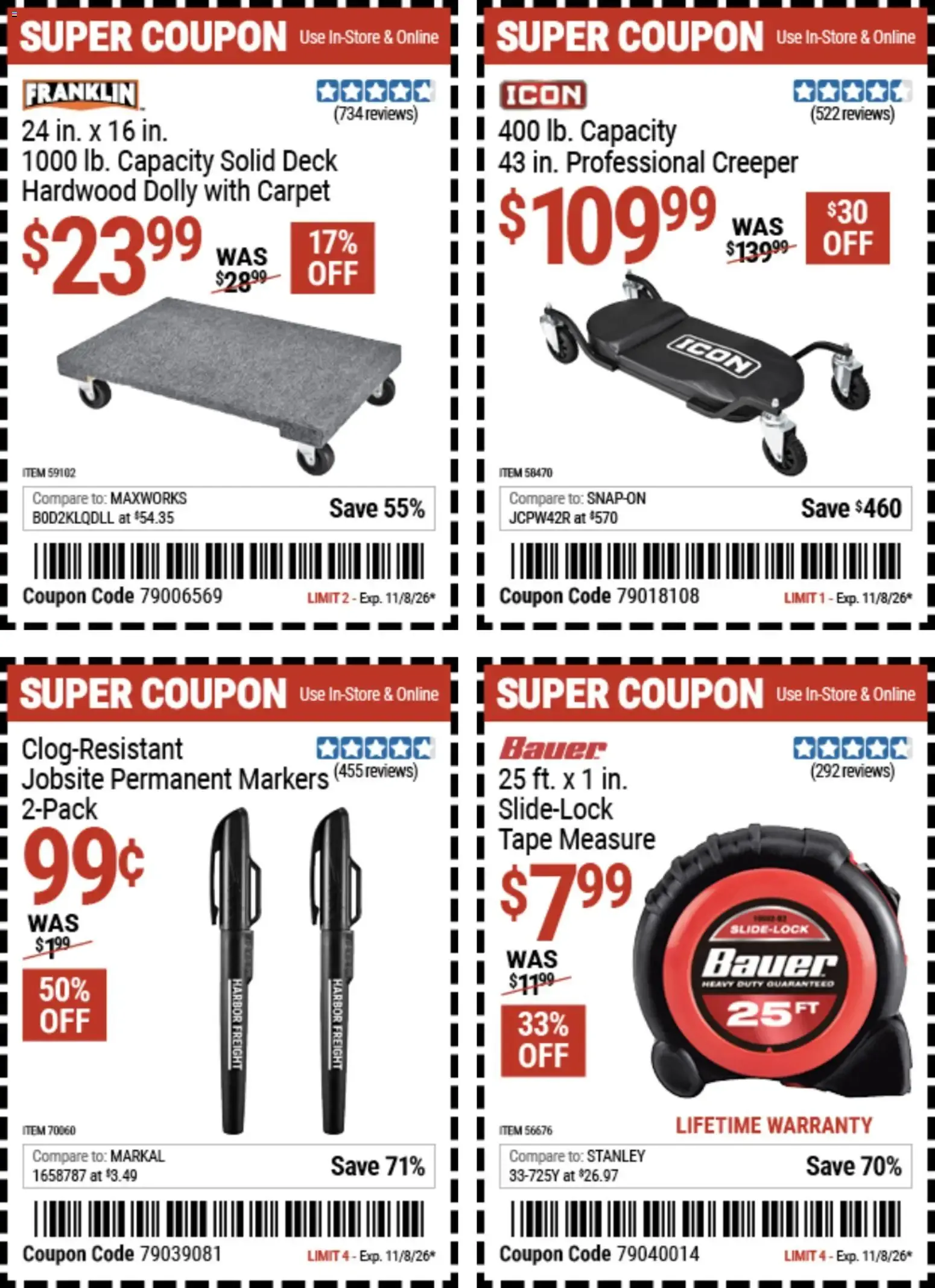 Weekly ad Harbor Freight Weekly Ad (10/26 - 11/08 2026) - Flyer from October 26 to November 8 2026 - Page 16