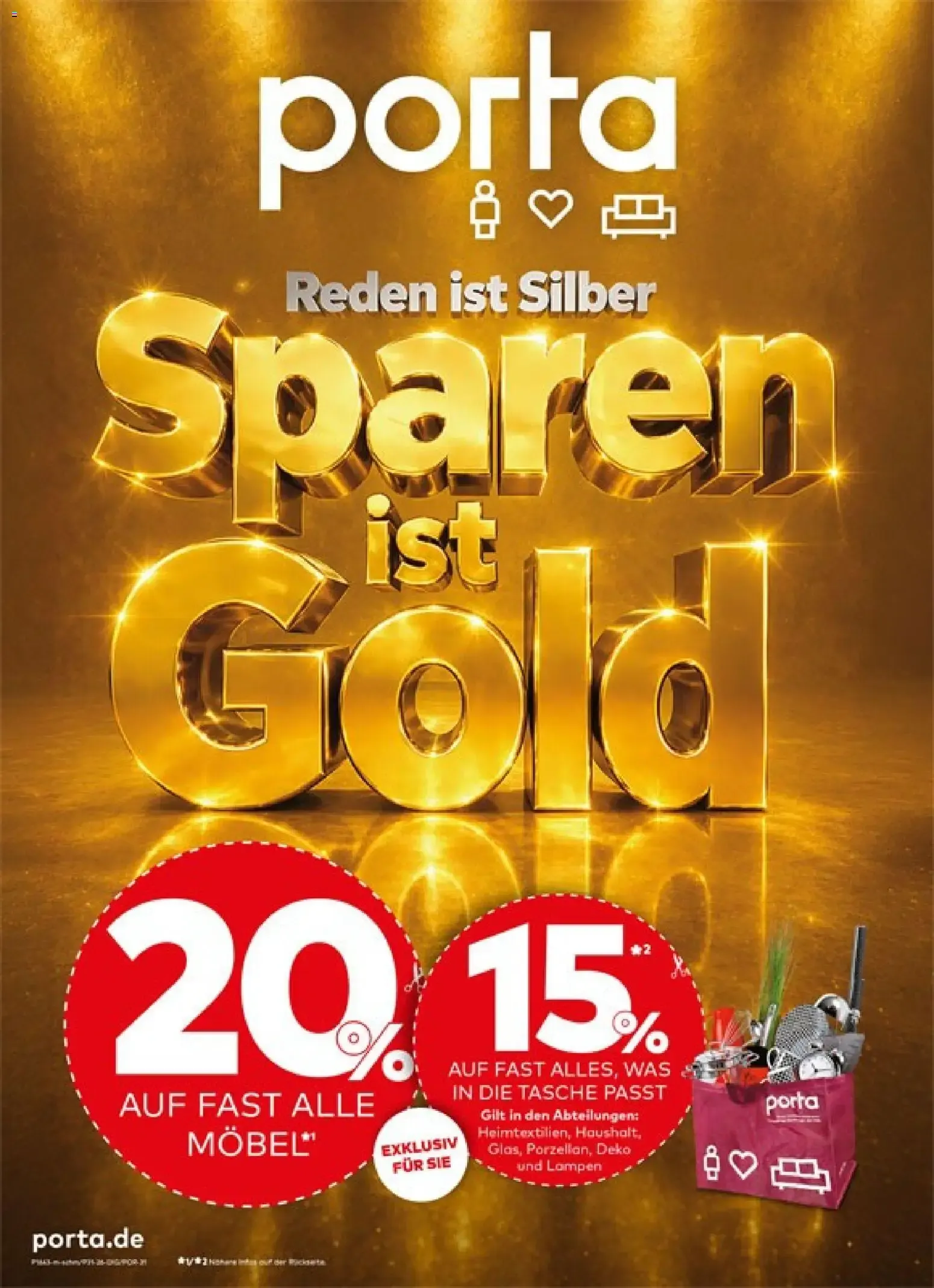 Reden ist Silber Sparen ist Gold von 31. August bis 6. September 2026 - Prospekt seite 1
