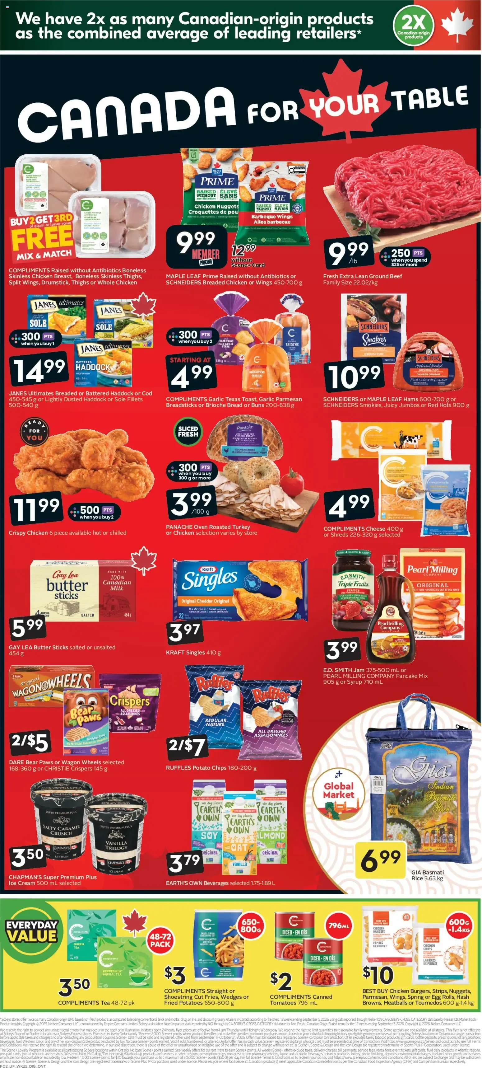 Sobeys weekly flyer / circulaire from Oct 15, 2026 > weekly specials & deals from October 15 to October 21 2026 - flyer page 2