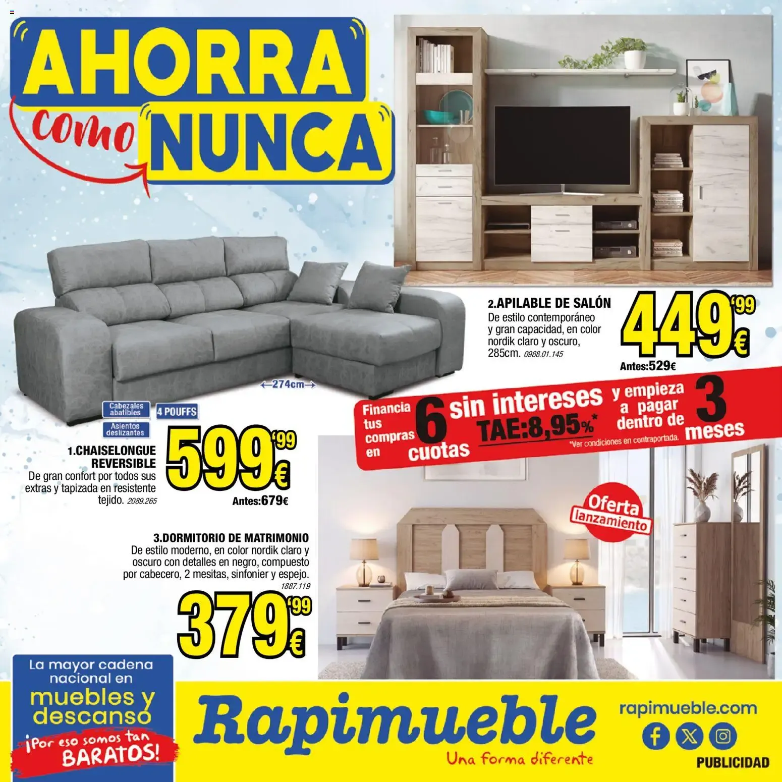 Catálogo de Rapimueble: Ahorra como Nunca 1 de septiembre al 31 de octubre 2026 - Página 1