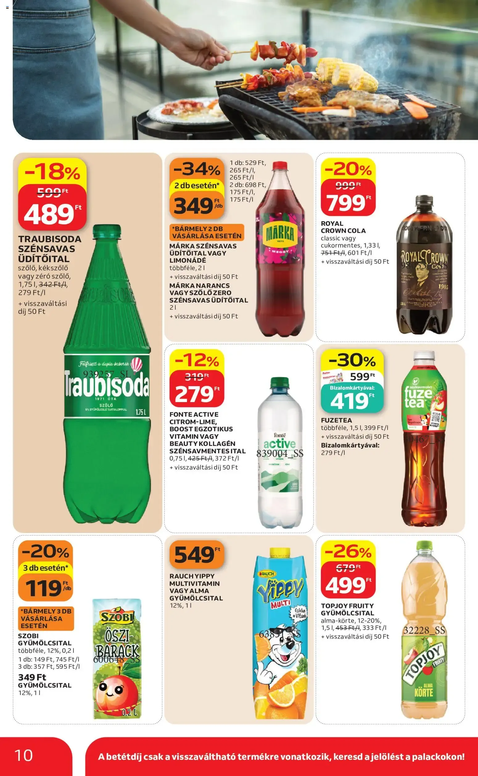 Katalógus Auchan Grill ajánlatok - 2026.08.13. -tól/töl > akció, lapozható szórólap 🛍️ augusztus 13.-tól augusztus 26.-ig 2026. - Oldal 10
