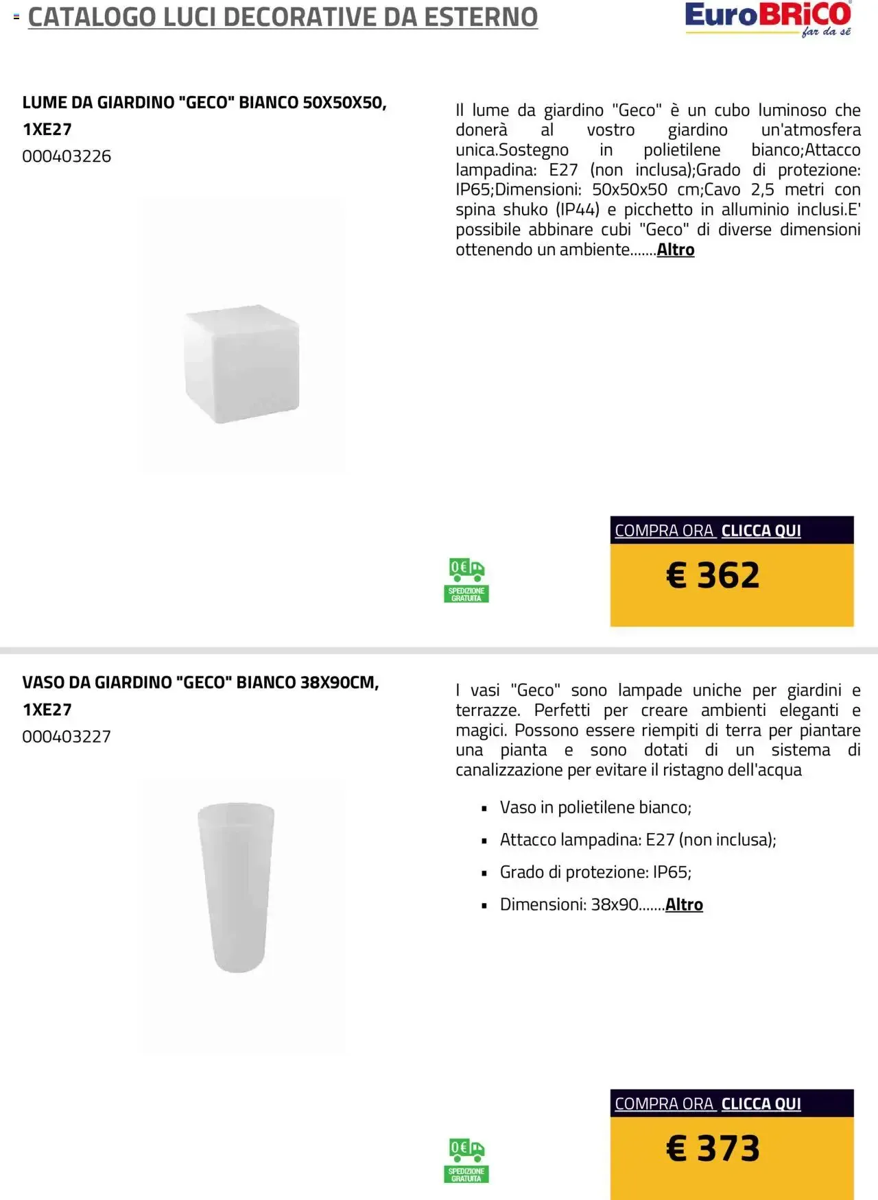 Eurobrico - Catalogo Luci Decorative da Esterno da 1 gennaio a 31 dicembre di 2025 - Pagina del volantino 10