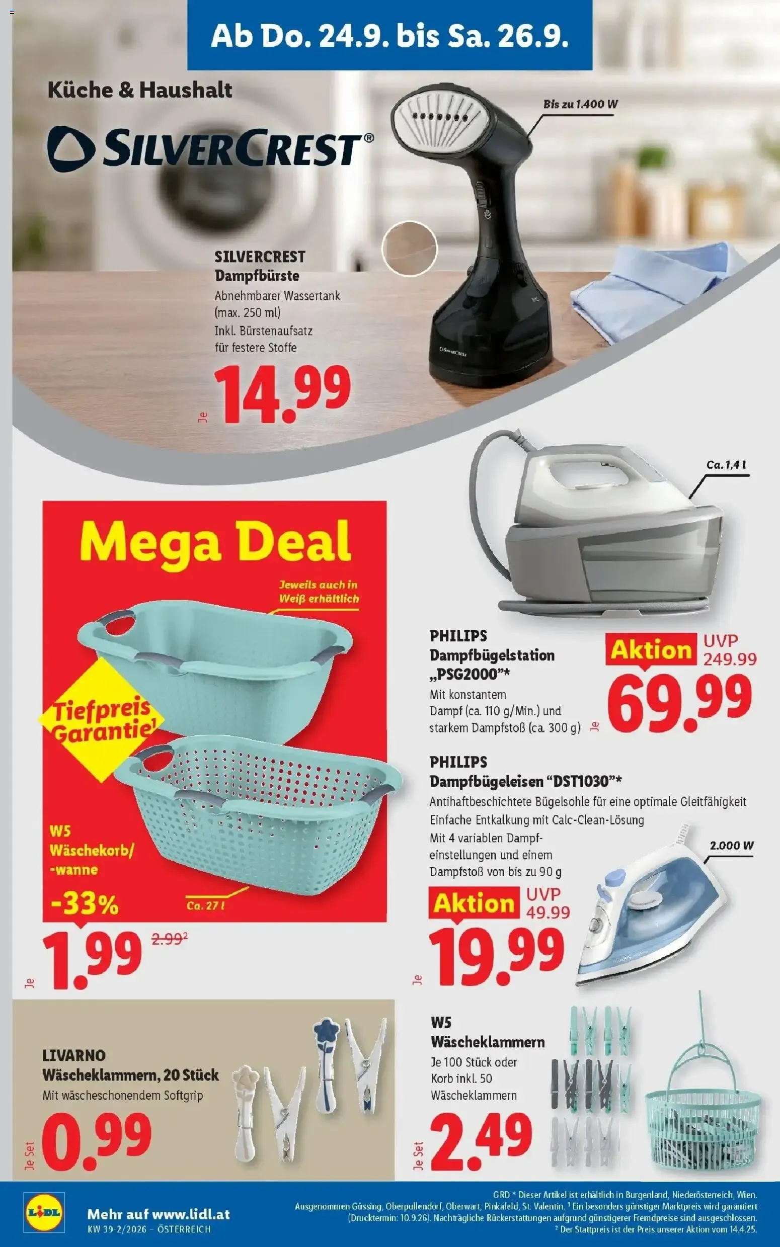 Lidl Flugblatt - Wien ab 24.09.2026 - Angebote ab donnerstag von 24. September bis 26. September 2026 - Flugblätt seite  22