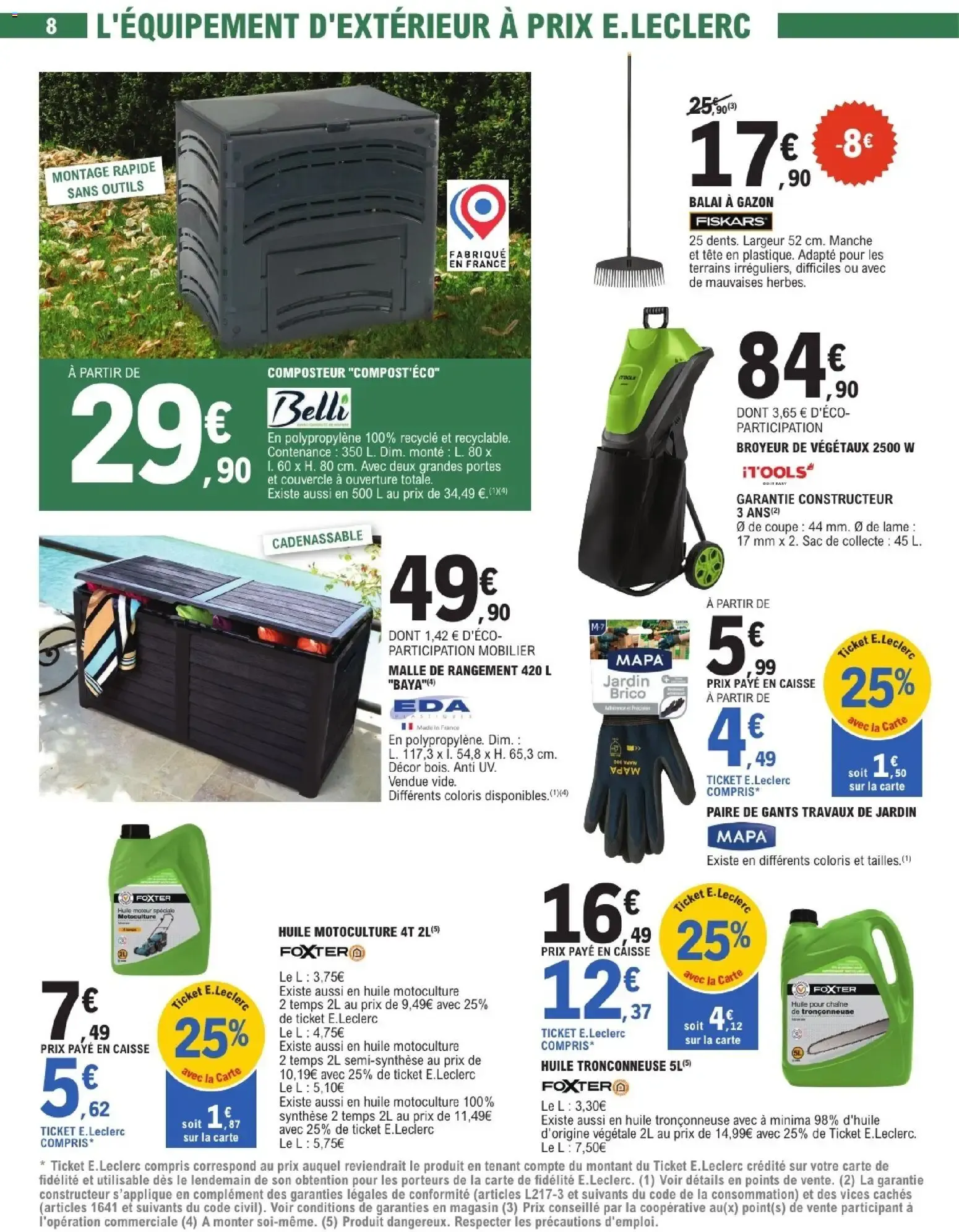 Brico E.Leclerc catalogue Jardin à partir du 22/09/2026 - promo en ligne du 22 septembre au 3 octobre 2026 - Catalogue page 8