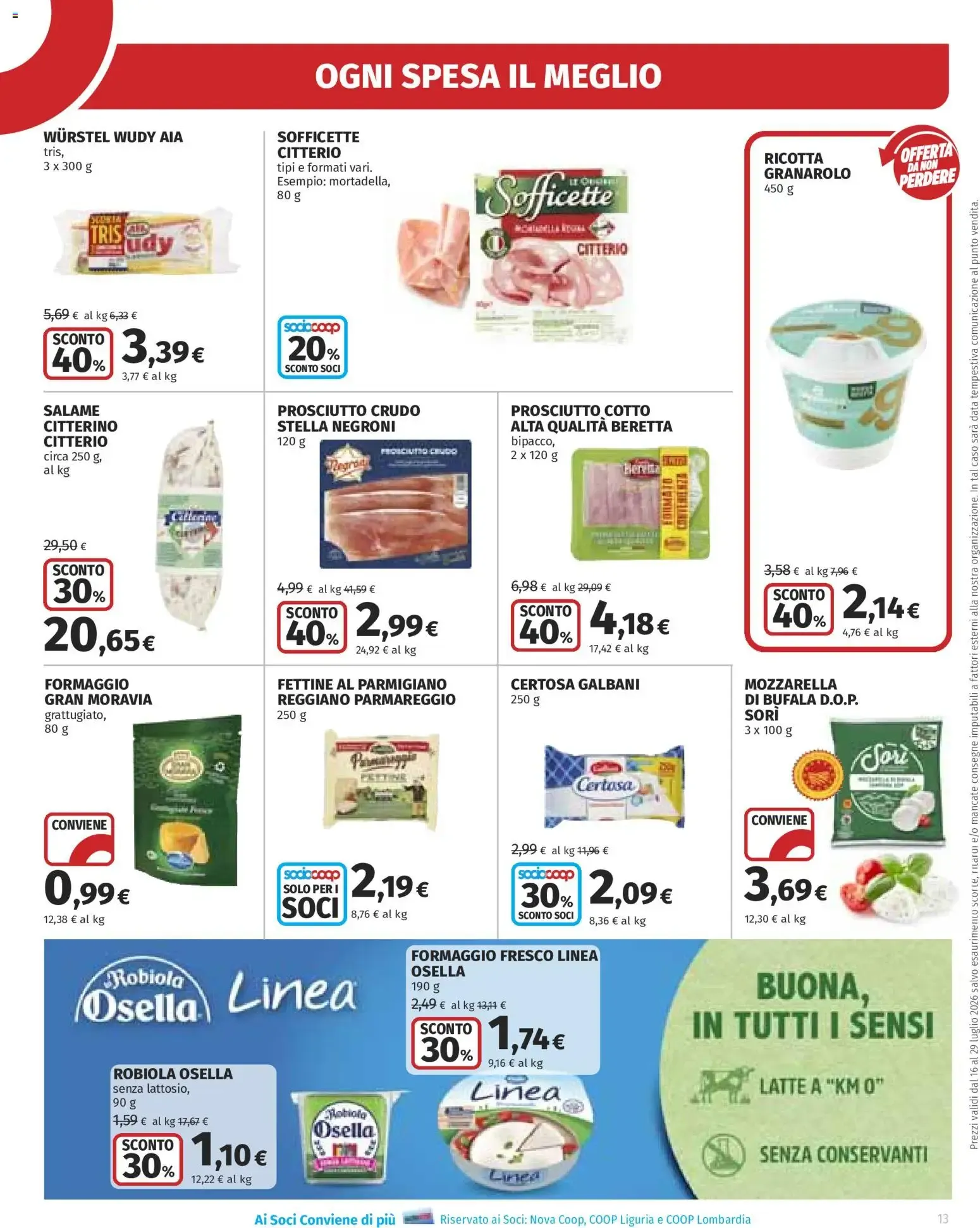 Anteprima volantino Ipercoop dal 16/07/2026 - nuovo offerte da 16 luglio a 29 luglio di 2026 - Pagina del volantino 13
