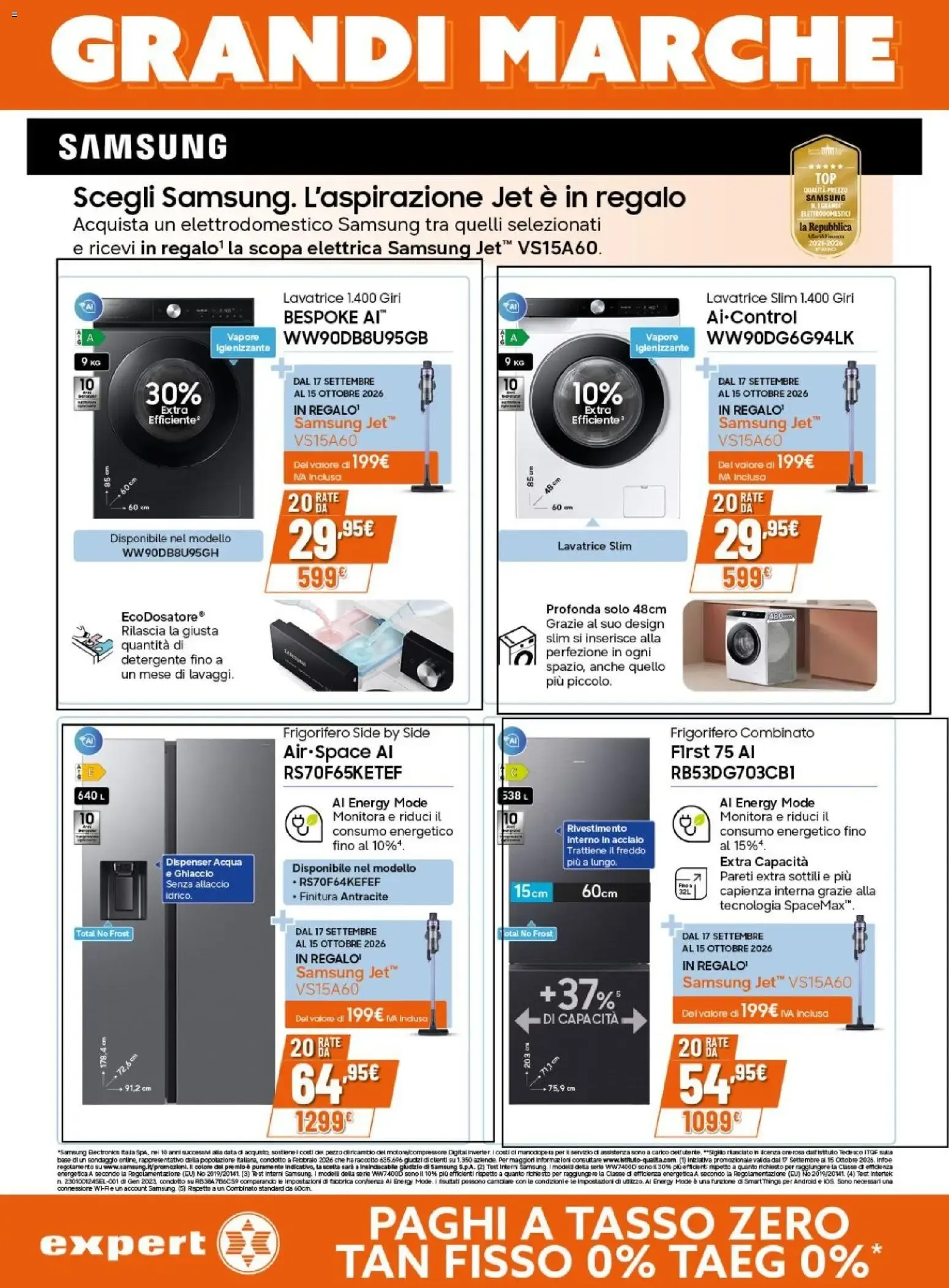 Grandi Marche a Tasso Zero da 24 settembre a 7 ottobre di 2026 - Pagina del volantino 5