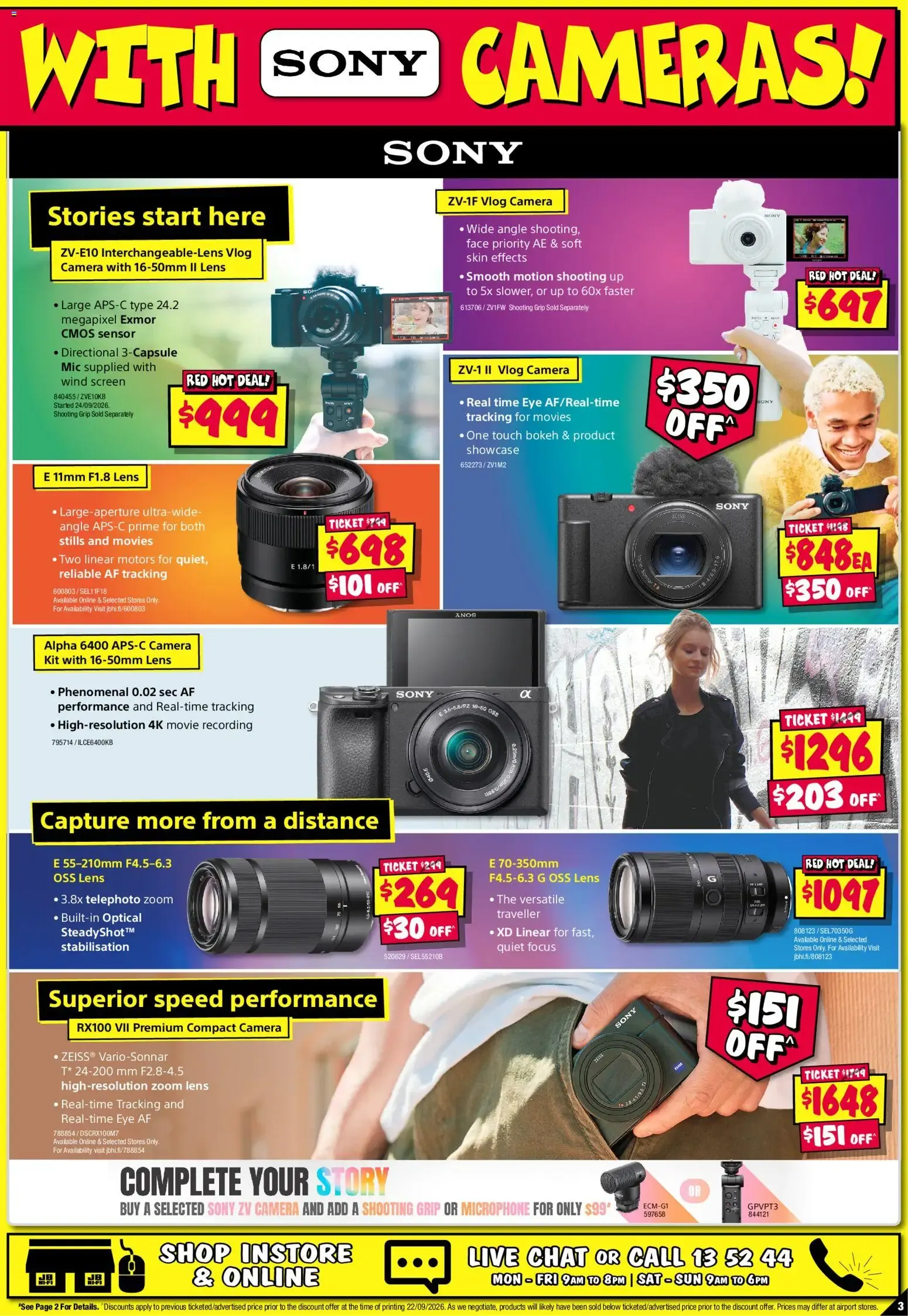 JB Hi-Fi catalogue Camera Bonanza - 01/10/2026 > weekly / monthly specials - Catalogue valid from 1 October to 14 October 2026 - page 3
