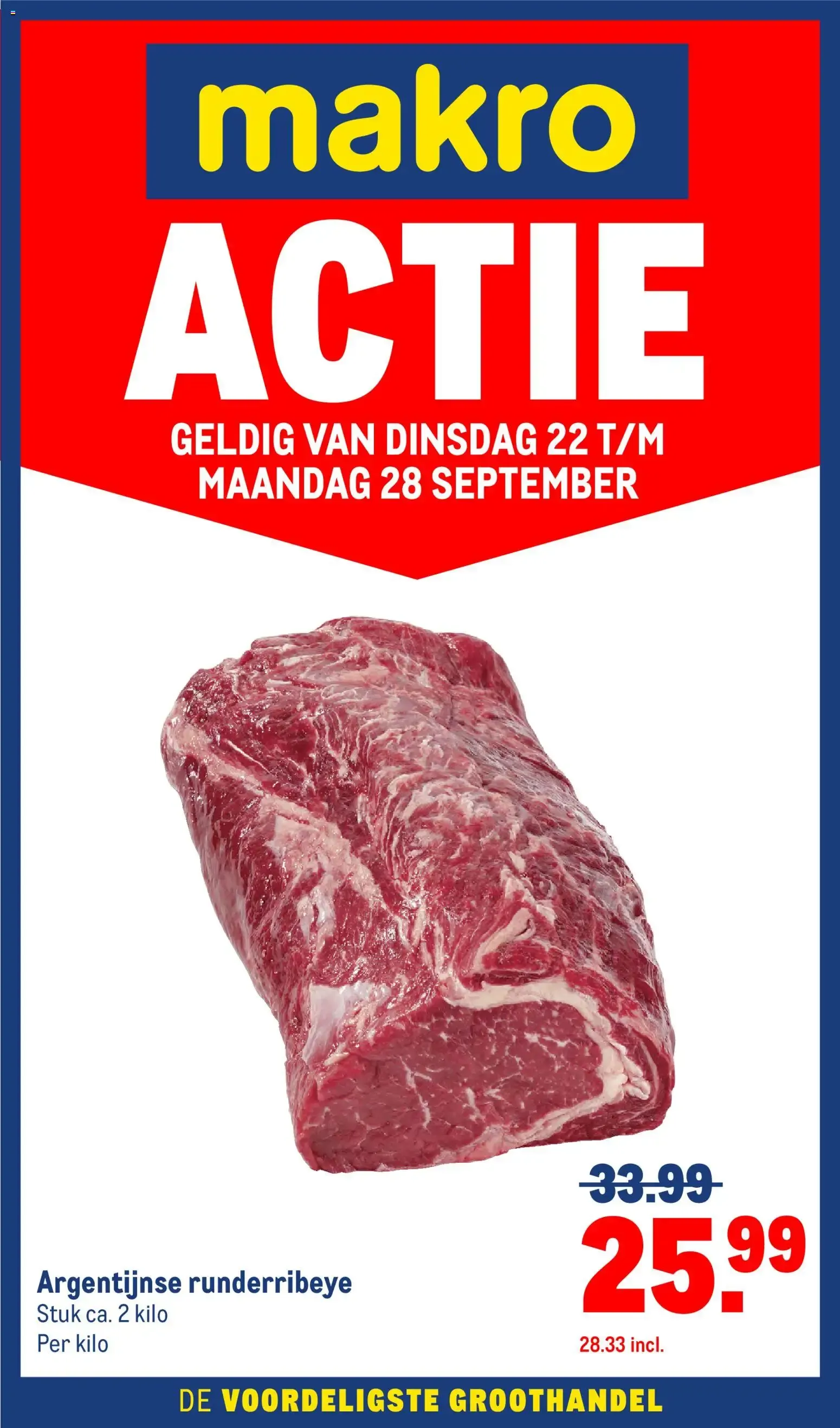 Makro ACTIE van 22 september tot 28 september 2026 - Folder pagina 1