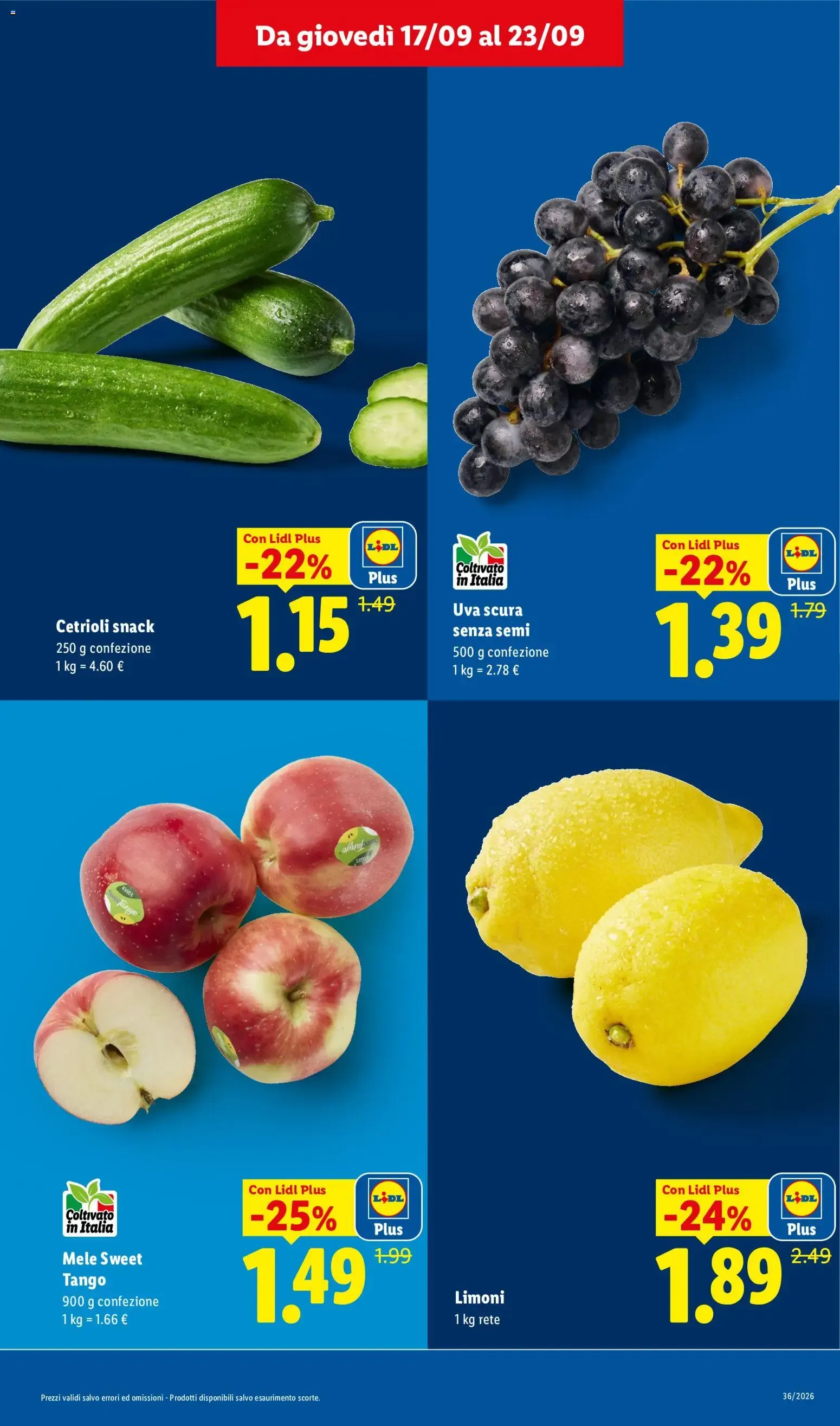 Volantino Lidl: Offerte di freschezza dal 17/09 al 23/09 da 17 settembre a 23 settembre di 2026 - Pagina del volantino 5