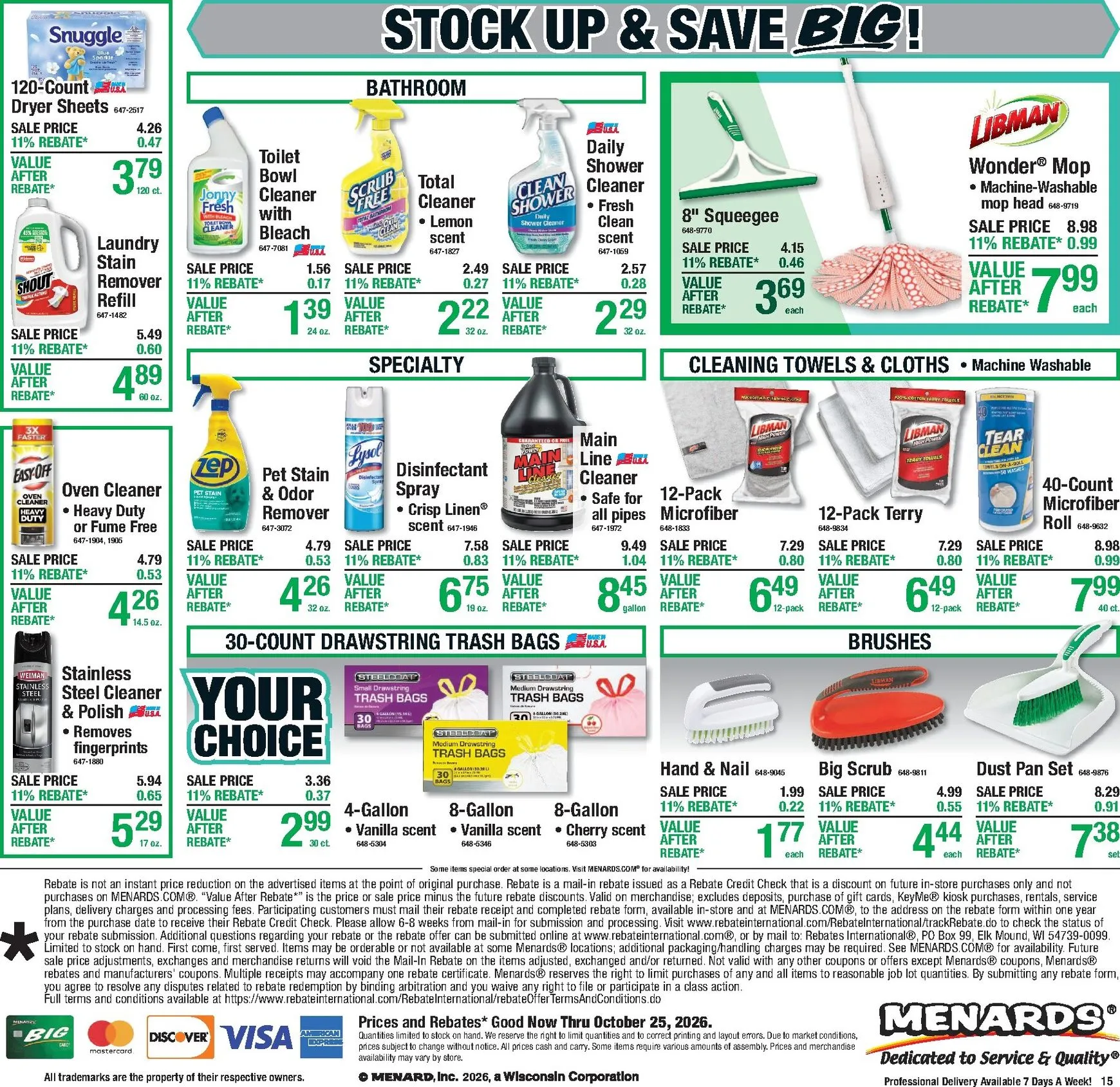 Weekly ad Current Menards leaflet valid from Thursday 10/15/2026 to Sunday 10/25/2026 from October 15 to October 25 2026 - Page 21