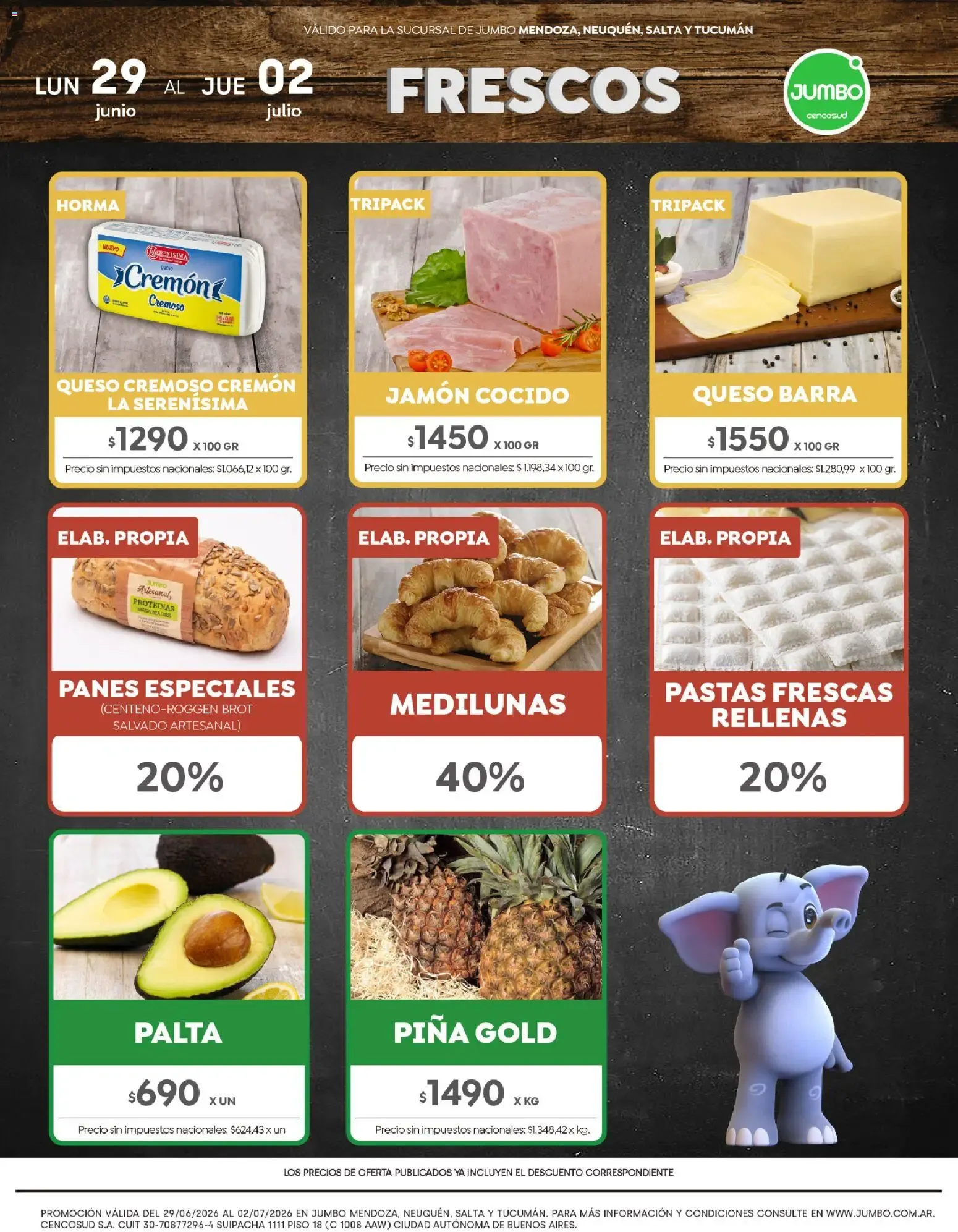 Ofertas de Frescos Jumbo 29 de junio al 2 de julio 2026 - Página 1 del catálogo