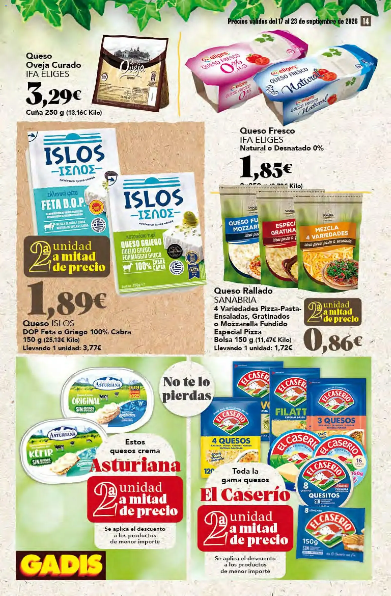 Catálogo de Gadis folleto 17/09/2026 - 23/09/2026 17 de septiembre al 23 de septiembre 2026 - Página 14