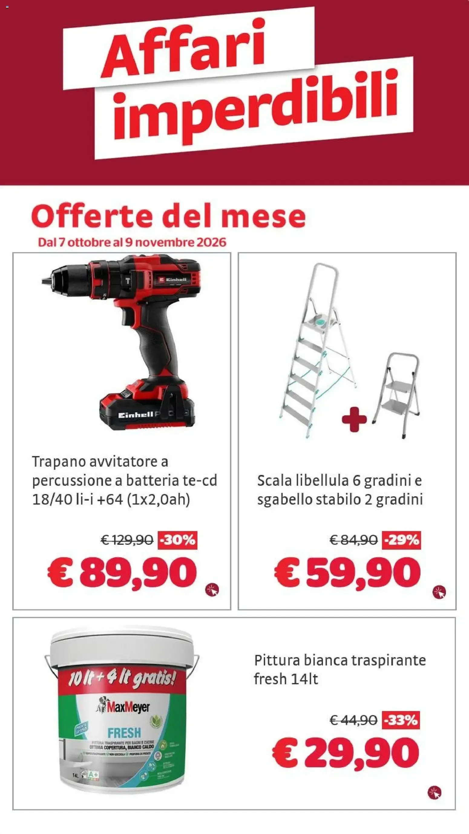 Affari imperdibili - Offerte del mese da 7 ottobre a 9 novembre di 2026 - Pagina del volantino 1
