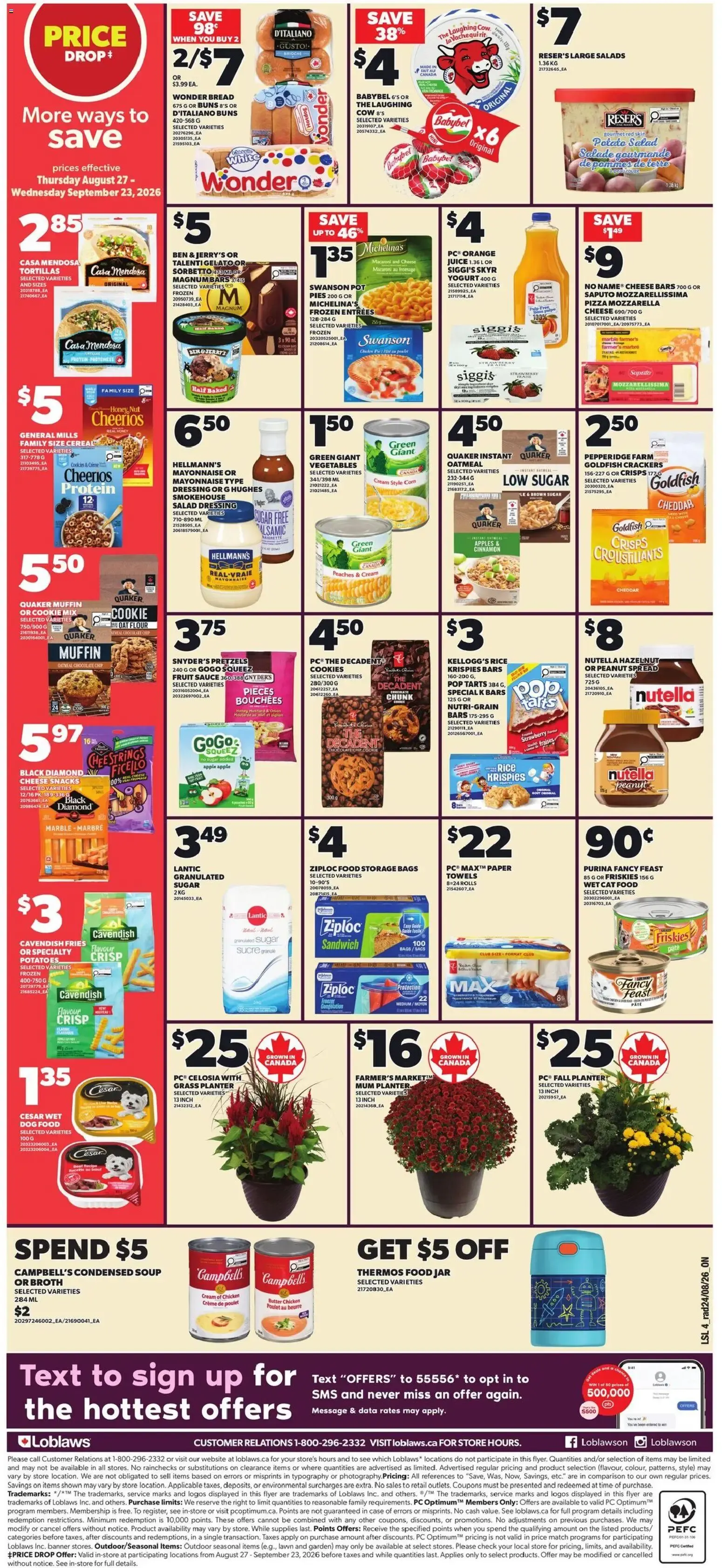 Loblaws weekly flyer / circulaire from Aug 27, 2026 > weekly specials & deals from August 27 to September 2 2026 - flyer page 2
