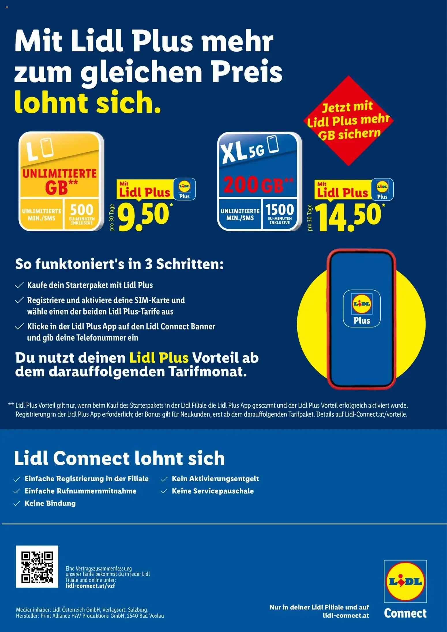 Lidl Connect: Mit Lidl Plus mehr zum gleichen Preis lohnt sich. von 5. Mai bis 1. Juli 2026 - Flugblätt seite  3