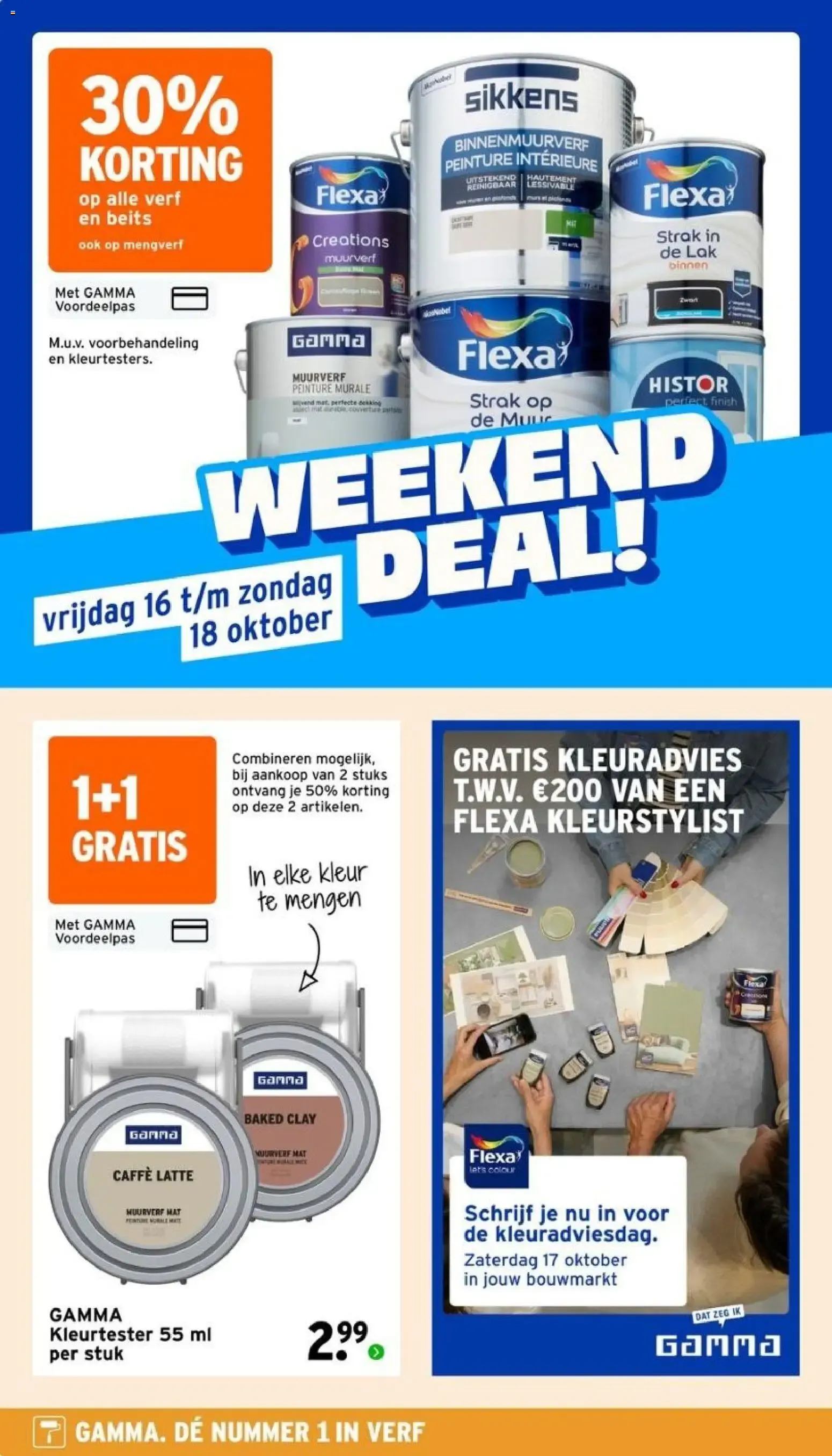 GAMMA: 50% KORTING op Flexa Strak in de Lak van 12 oktober tot 25 oktober 2026 - Folder pagina 4
