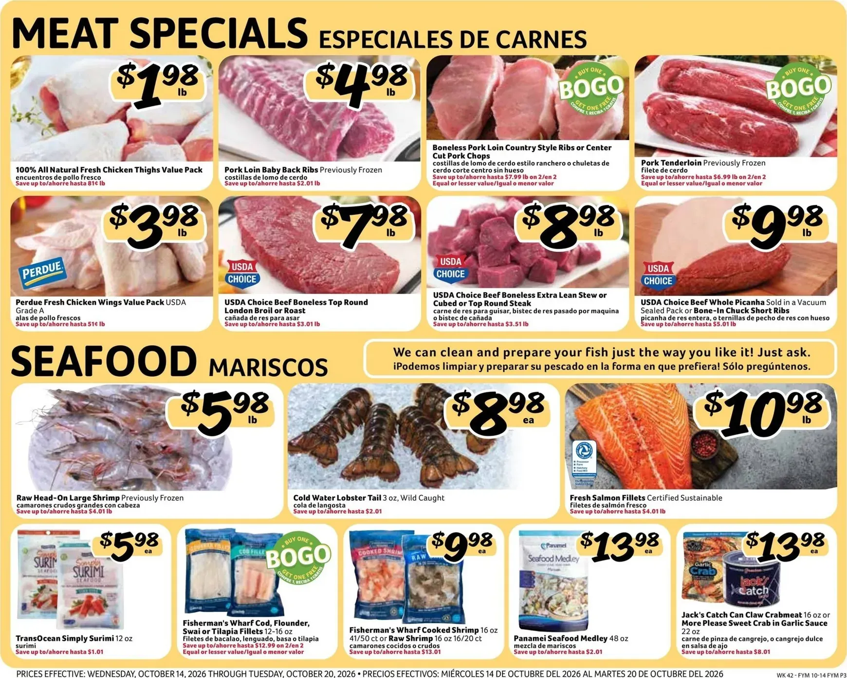 Weekly ad Current Fresco y Más leaflet valid from Wednesday 10/14/2026 to Tuesday 10/20/2026 from October 14 to October 20 2026 - Page 3