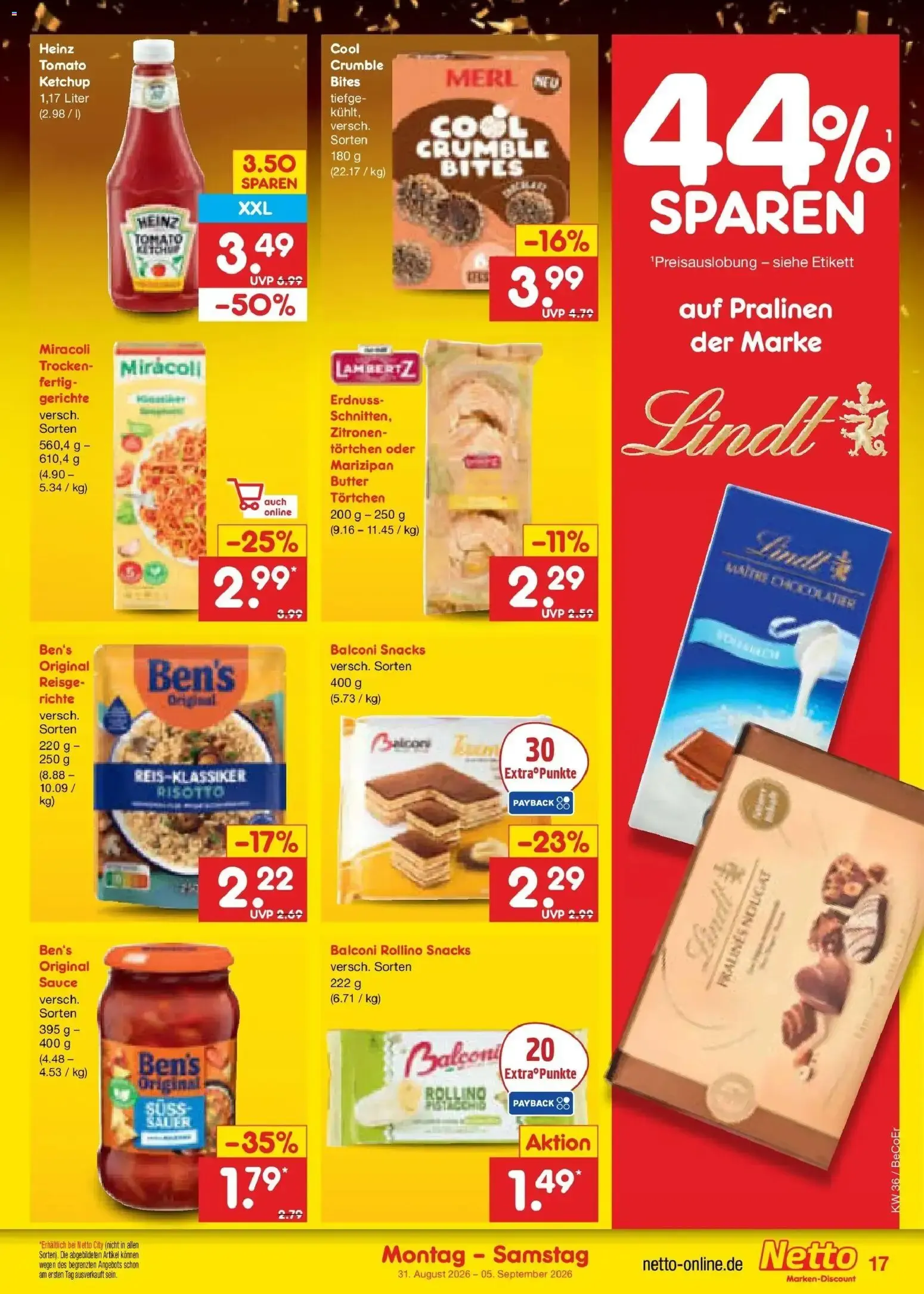 Netto Marken-Discount XXL SPAR GANZ NAH von 31. August bis 5. September 2026 - Prospekt seite 23