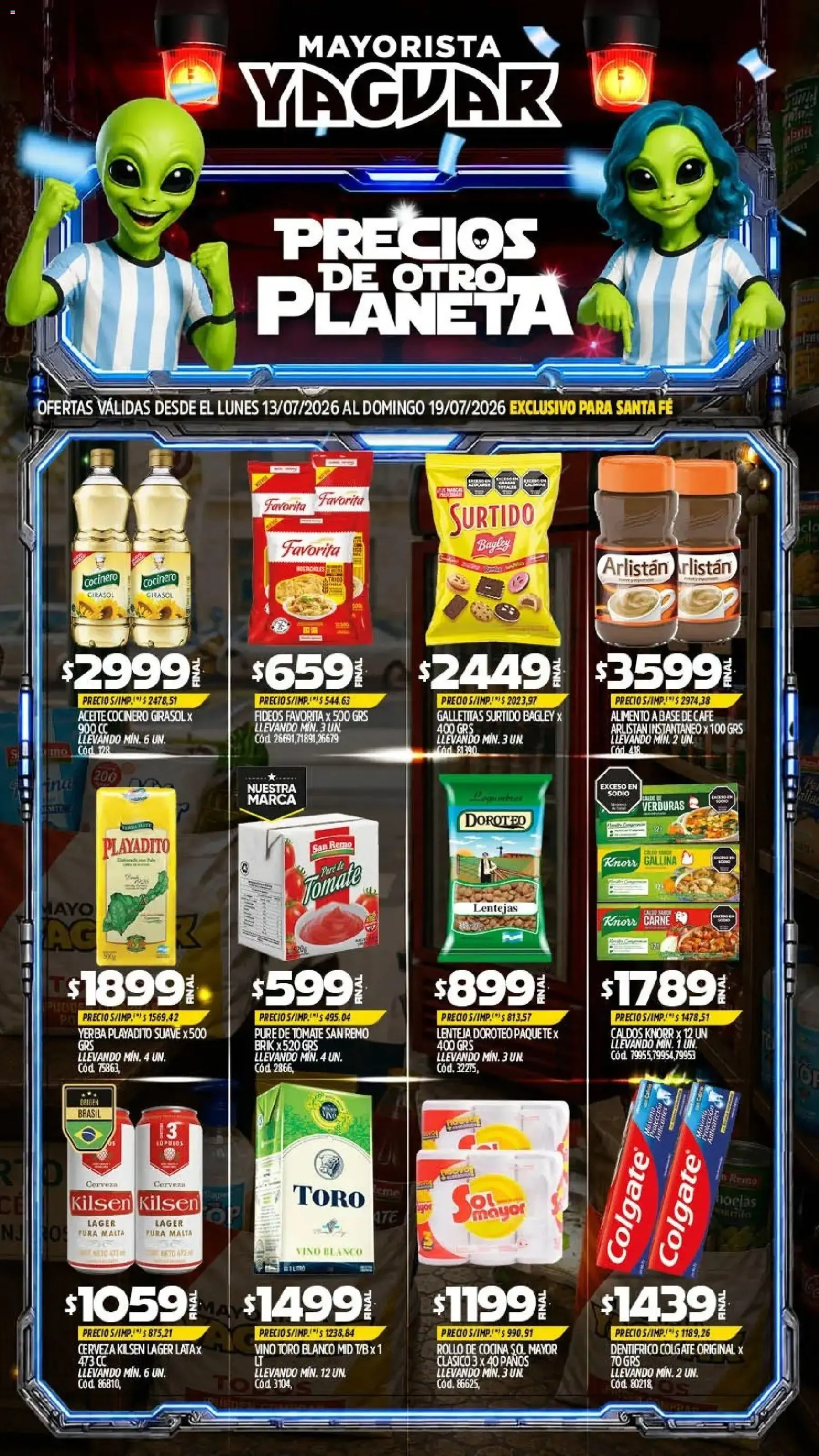 Ofertas de Yaguar - Oferta Semanal Santa Fé del 13/07/2026 - 19/07/2026 13 de julio al 19 de julio 2026 - Página 1 del catálogo