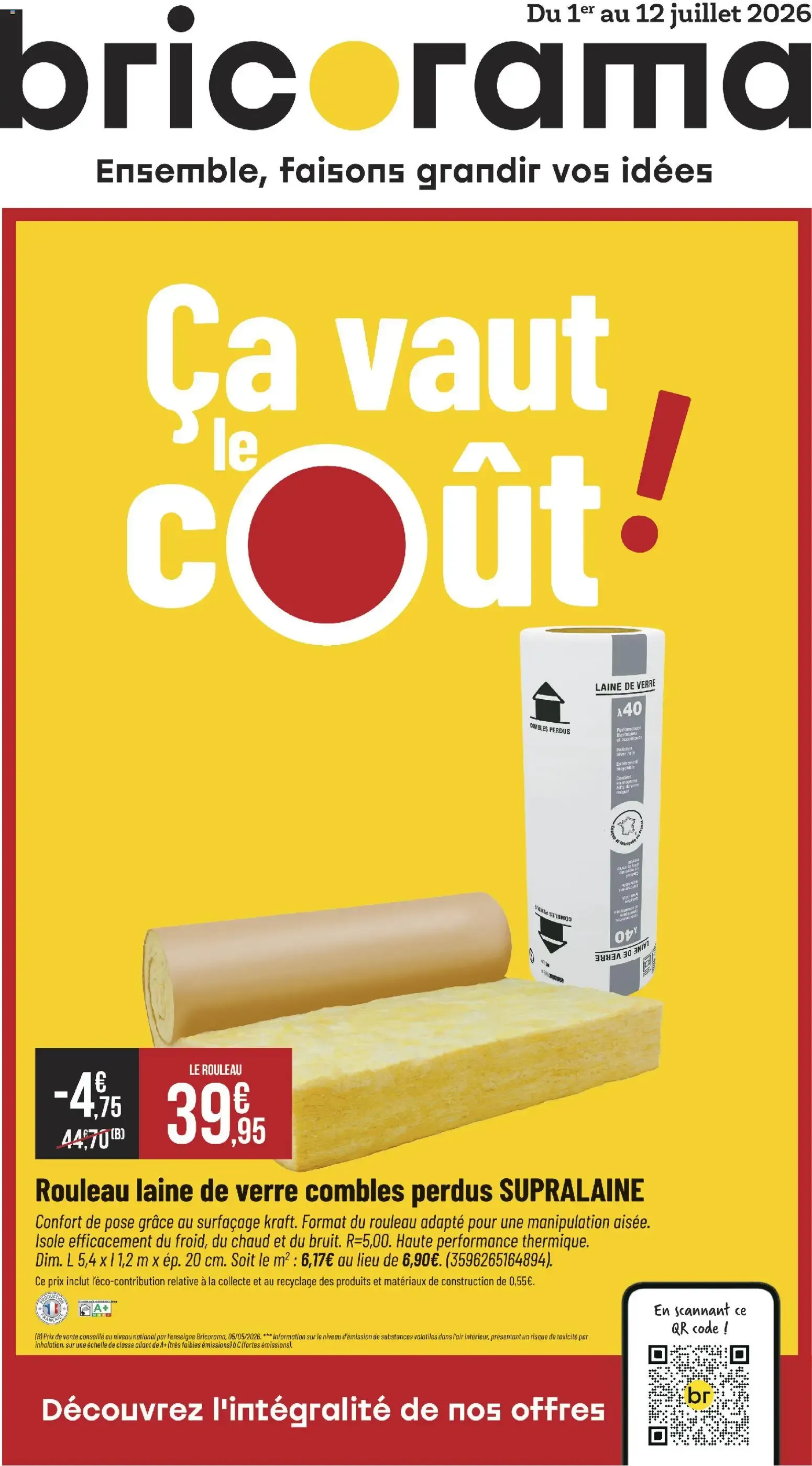 Bricorama catalogue à partir du 01/07/2026 - promo en ligne du 1 juillet au 12 juillet 2026 - Catalogue page 1