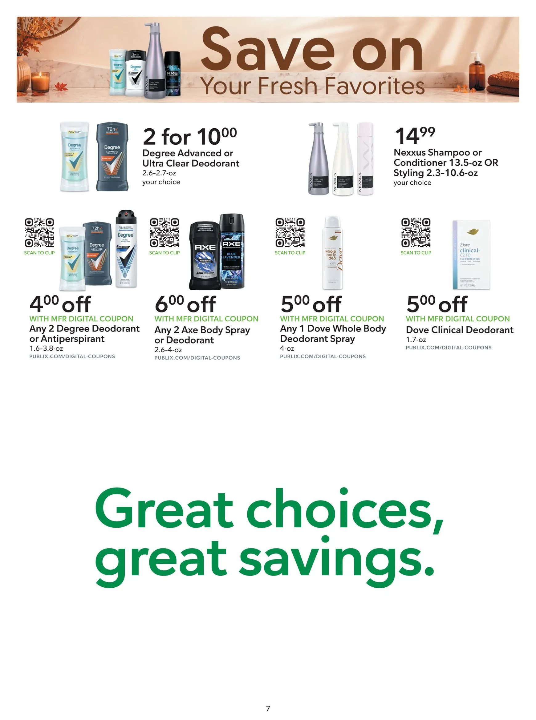 Weekly promotion Current Publix - Extra Savings leaflet valid from Thursday 09/24/2026 to Wednesday 10/07/2026 spanning from September 24 to October 7 2026 - Page 7 for Catalogue 365