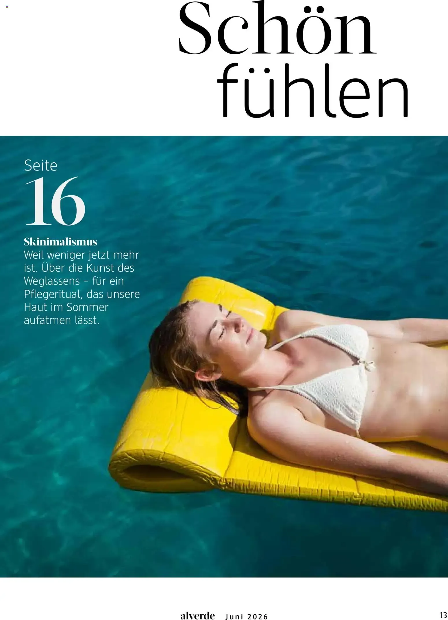 dm Magazin alverde von 1. Juni bis 30. Juni 2026 - Prospekt seite 13