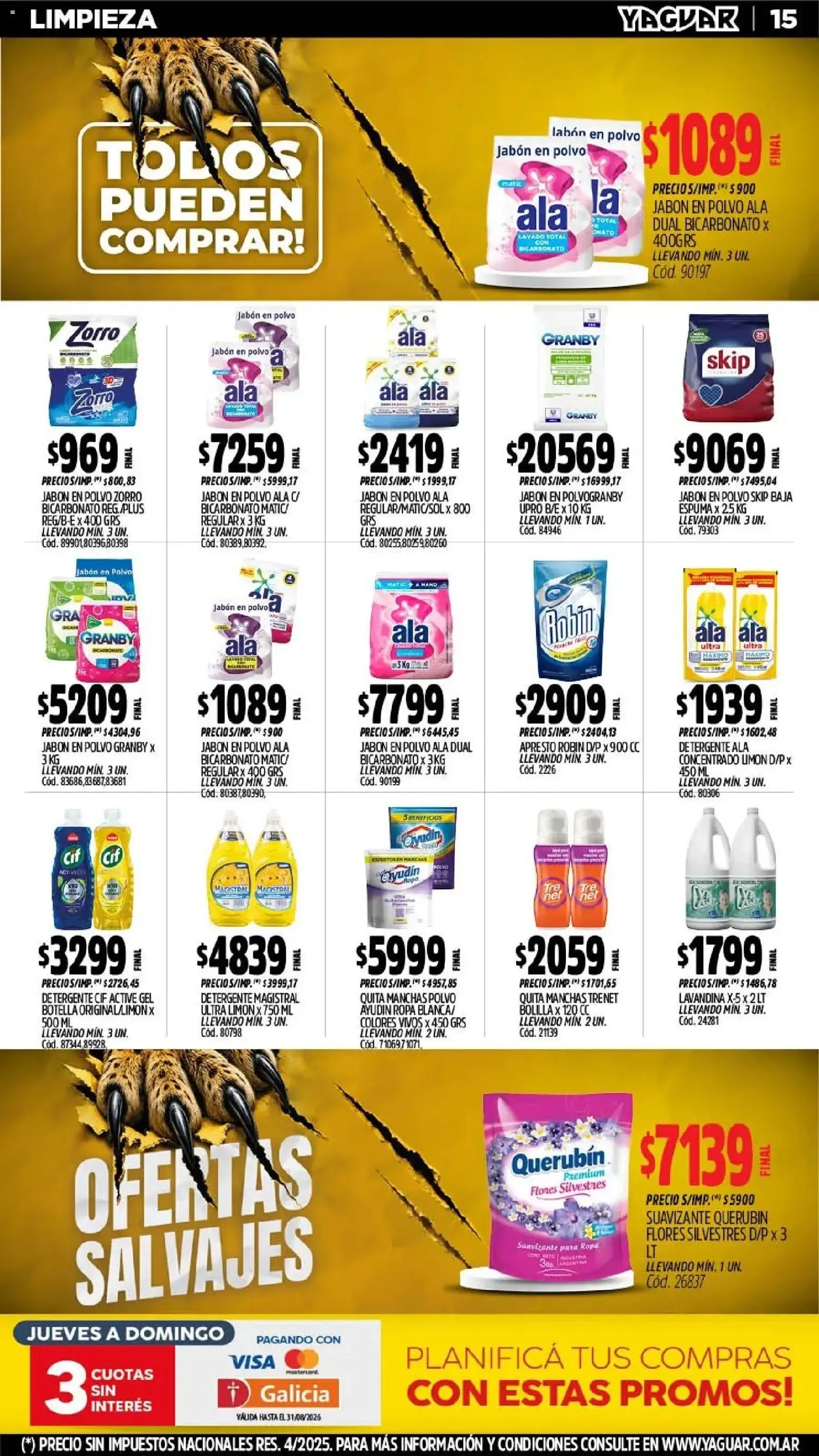 Ofertas de Yaguar - Oferta Semanal Chaco del 03/08/2026 - 08/08/2026 3 de agosto al 8 de agosto 2026 - Página 15 del catálogo