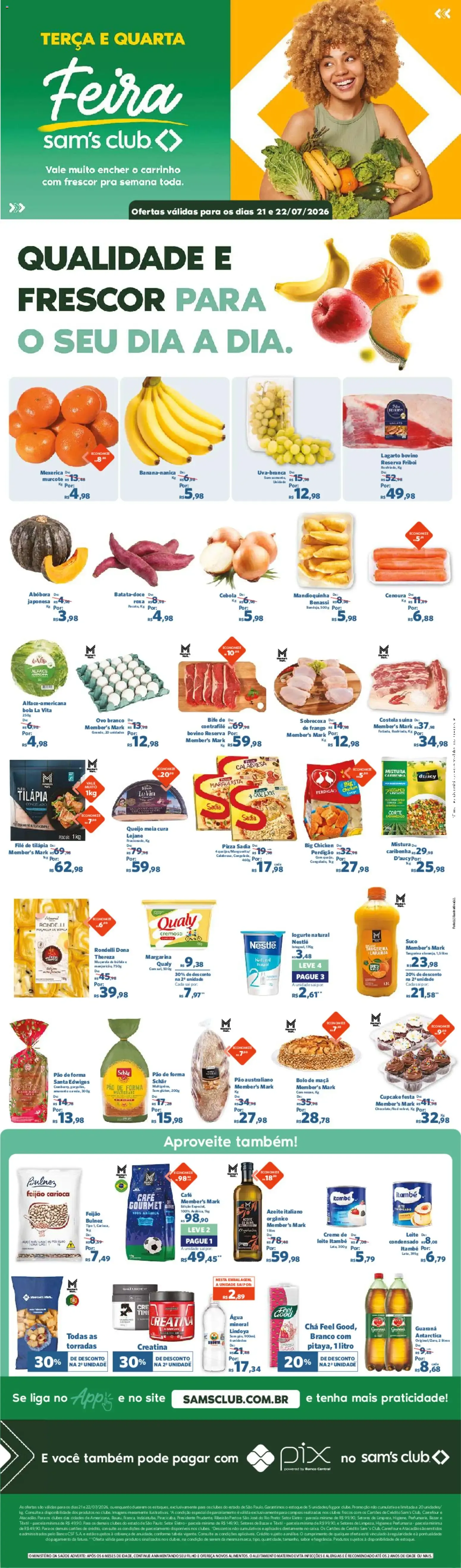 Encarte de Sam's Club - Ofertas da semana de 21/07/2026 | Promoções Online 21 de julho até 22 de julho 2026 - Pagina 1