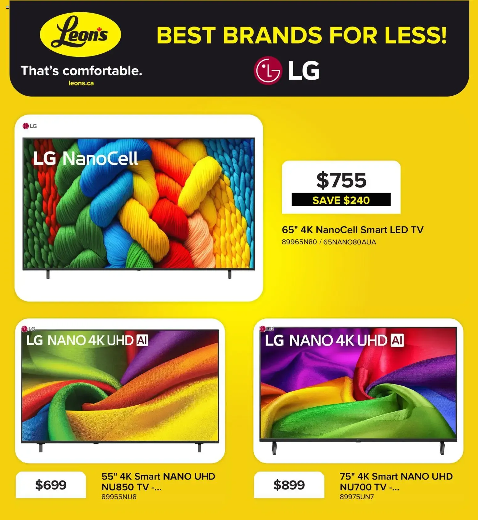 Leon's flyer - BBFL Electronics from Oct 15, 2026 > weekly specials & deals from October 15 to October 21 2026 - flyer page 4