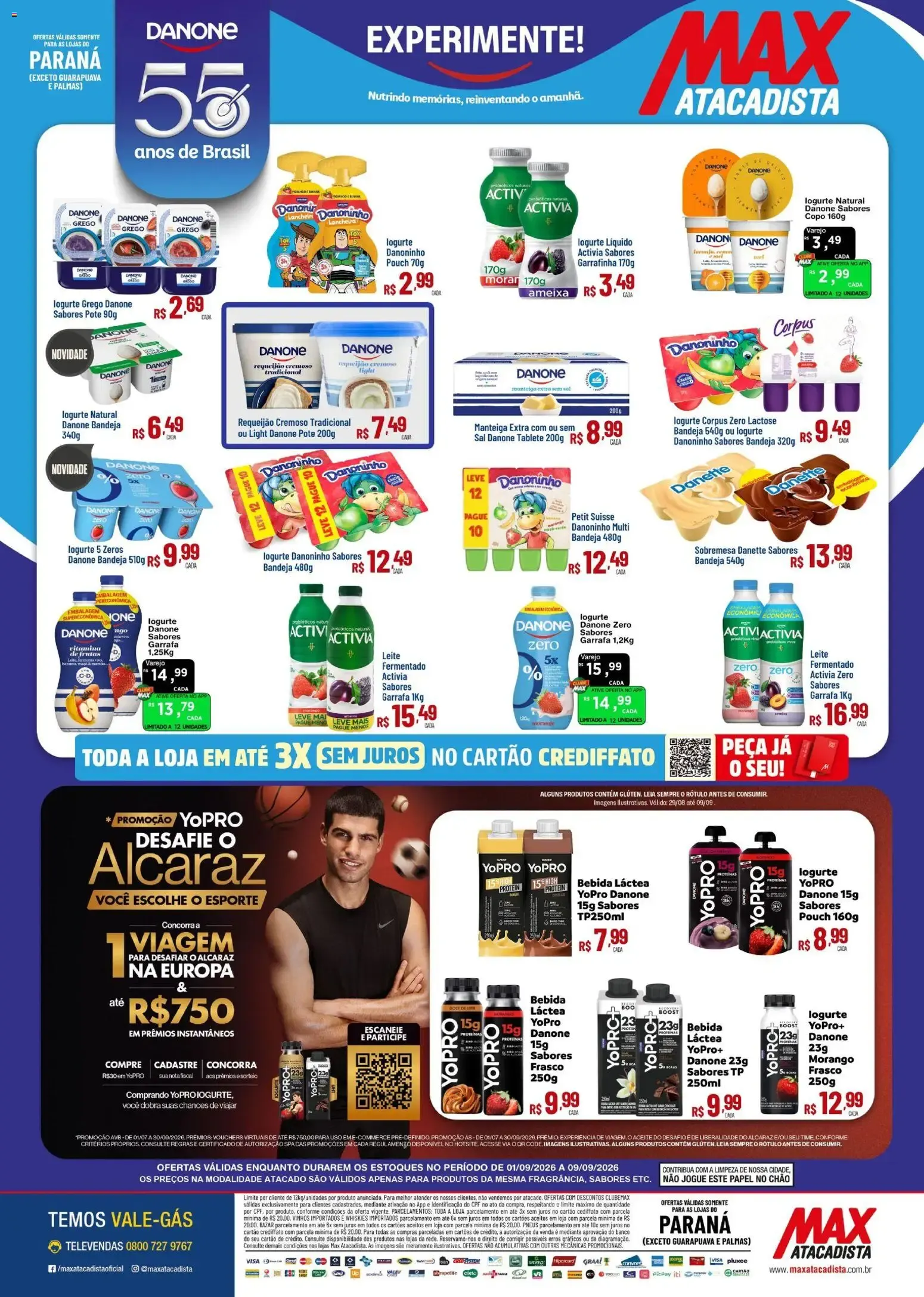 Encarte de Max Atacadista ofertas Danone de 01/09/2026 | Promoções Online 1 de setembro até 9 de setembro 2026 - Pagina 1