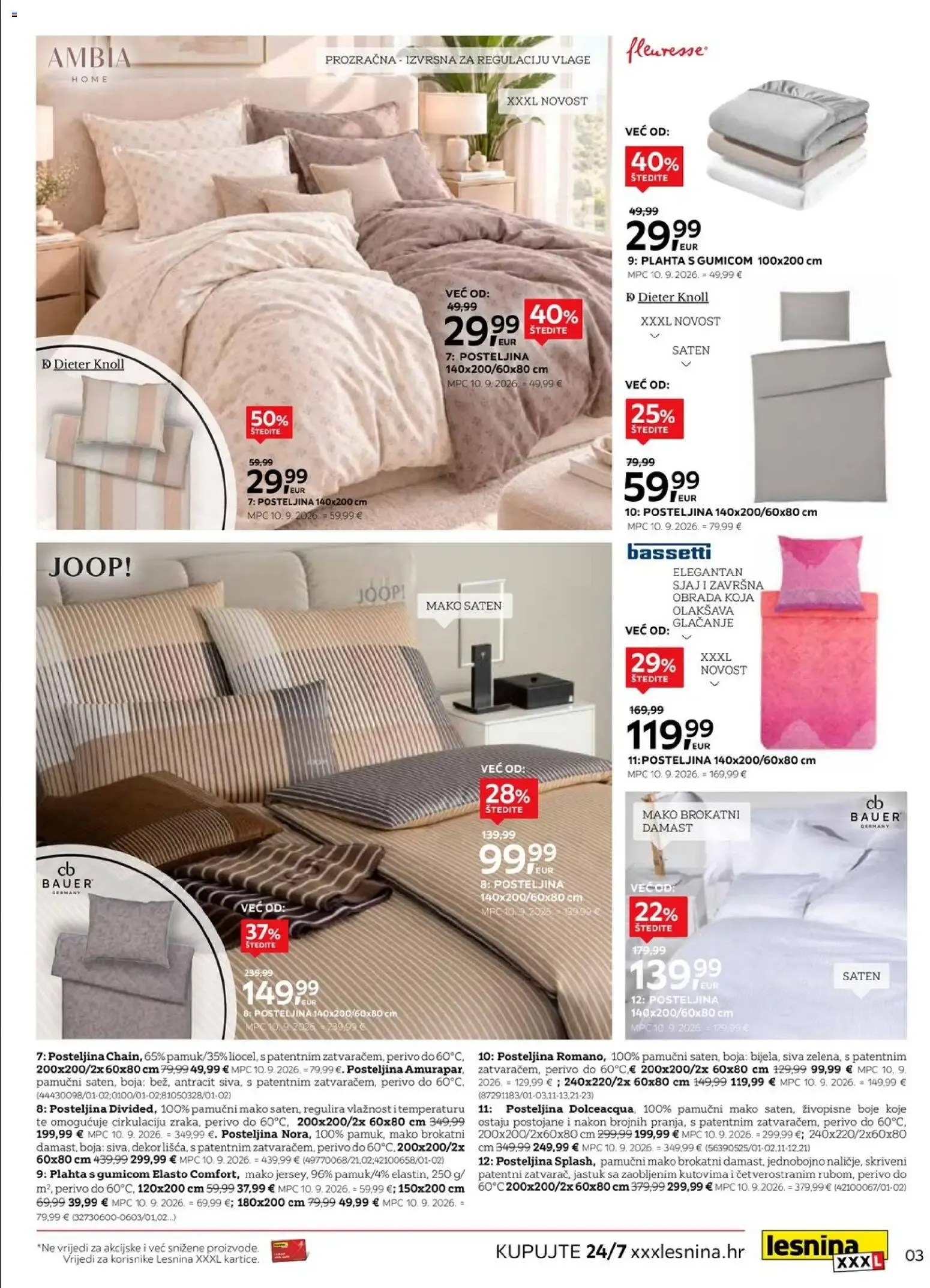 Katalog Sleeptex - Posteljina y Jastuci od 10. rujna do 21. listopada 2026. - Pregled Stranica 2