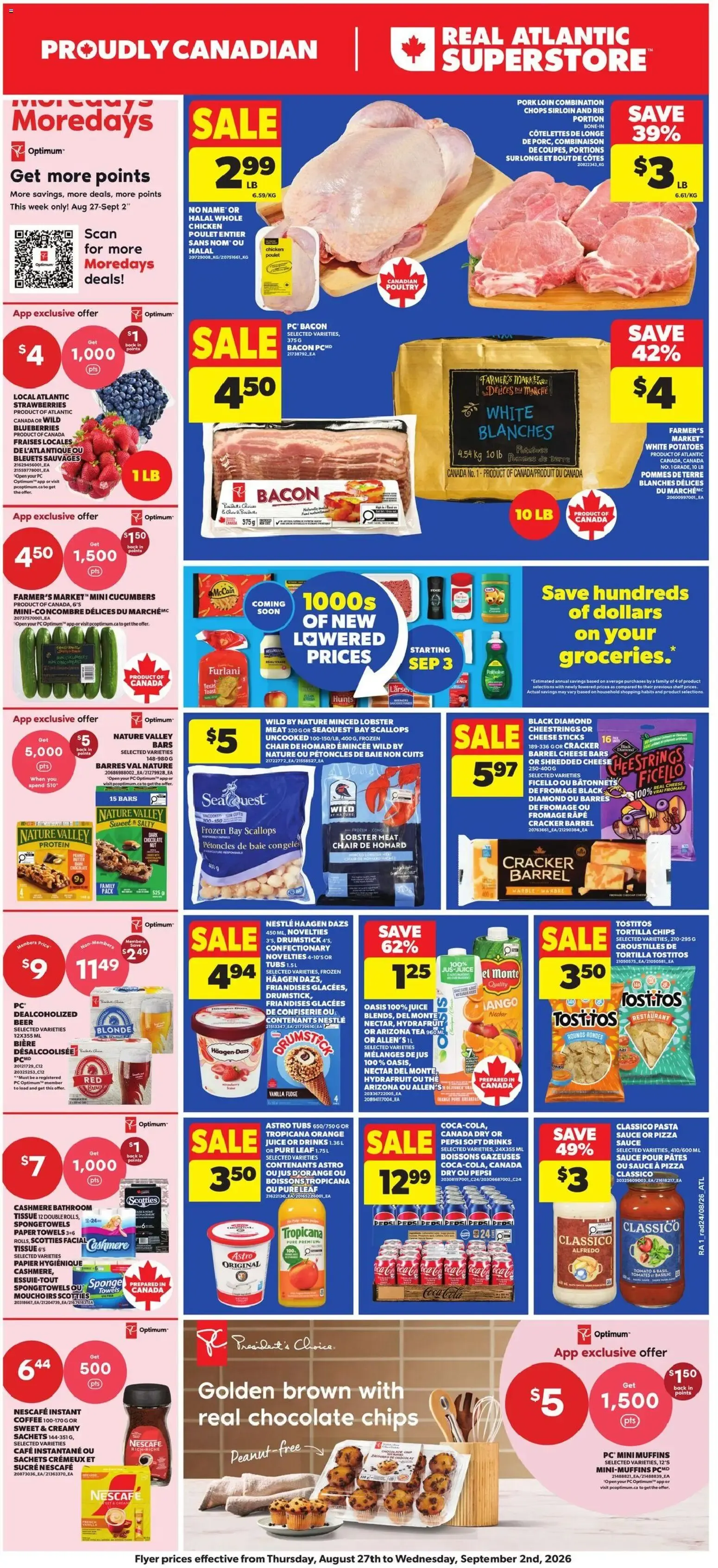 Atlantic Superstore weekly flyer / circulaire from Aug 27, 2026 > weekly specials & deals from August 27 to September 2 2026 - flyer page 1