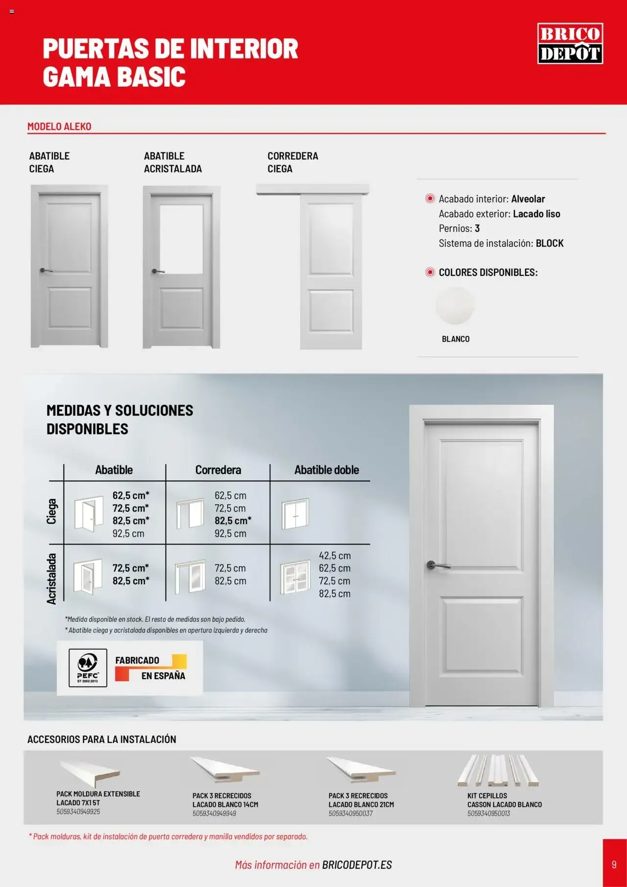Catálogo de Brico Depôt Catálogo Puertas y Ventanas 2025 23 de julio al 30 de junio 2026 - Página 9