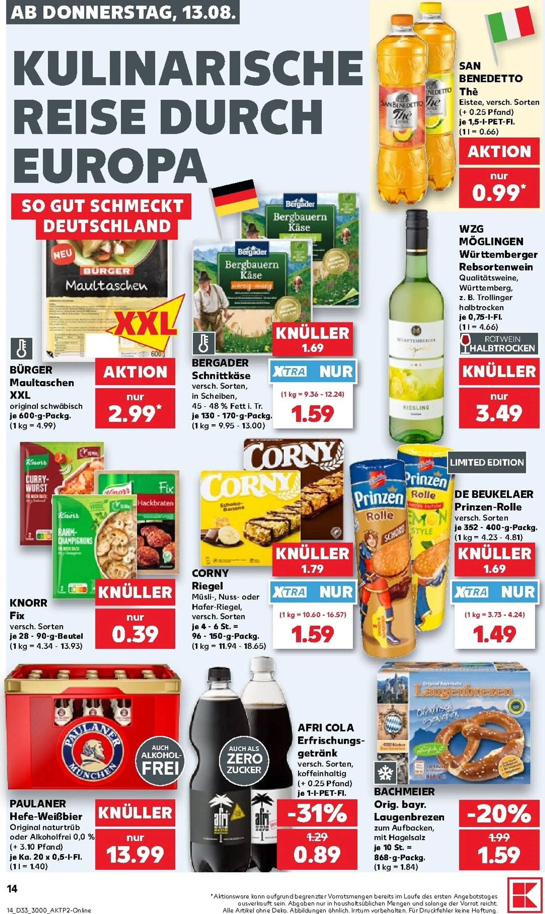 Neuer Kaufland Prospekt – von Donnerstag 13.08.2026 bis Mittwoch 19.08.2026 von 13. August bis 19. August 2026 - Prospekt seite 14