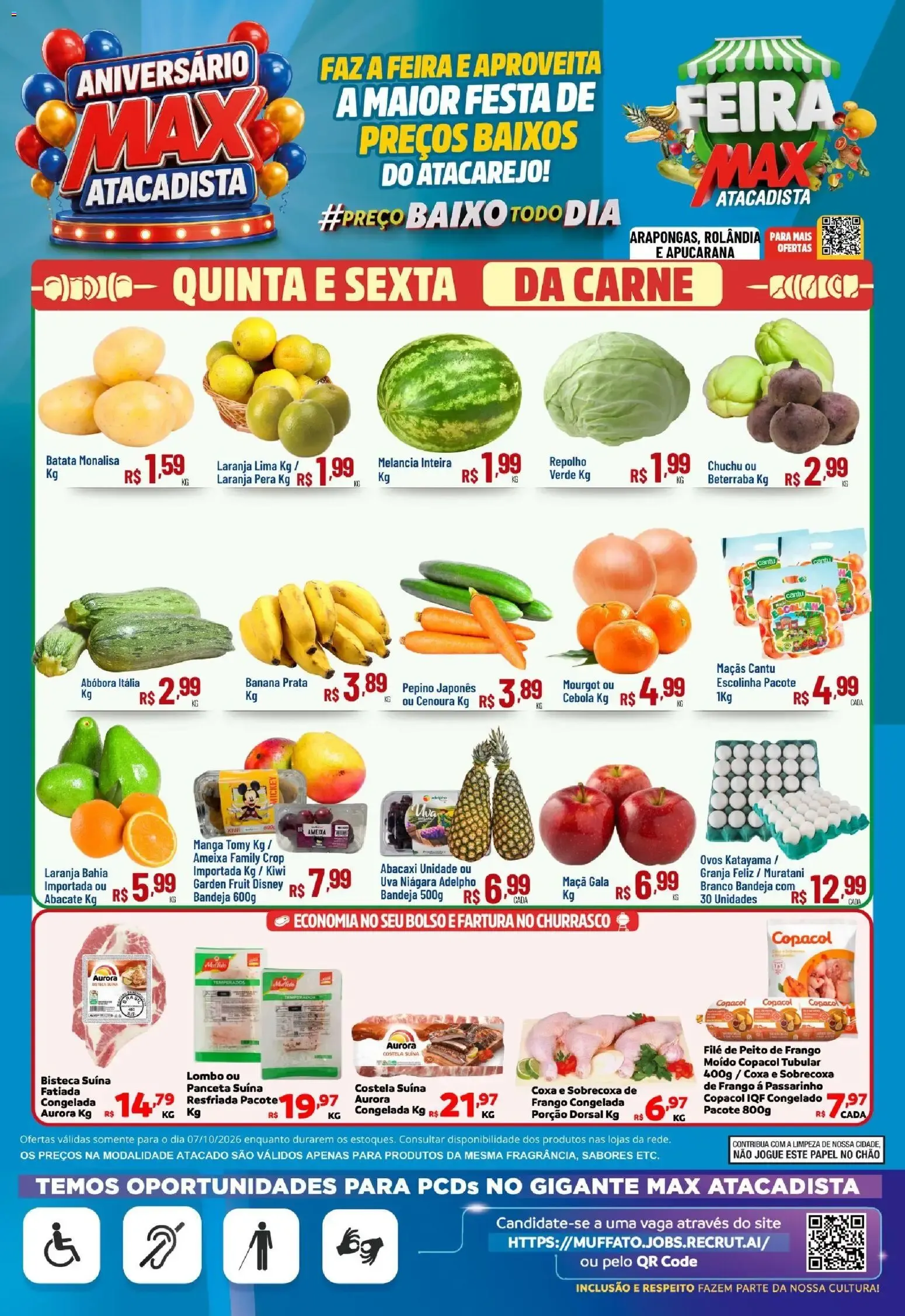 Encarte de Max Atacadista ofertas Feira de 07/10/2026 | Promoções Online 7 de outubro até 7 de outubro 2026 - Pagina 1