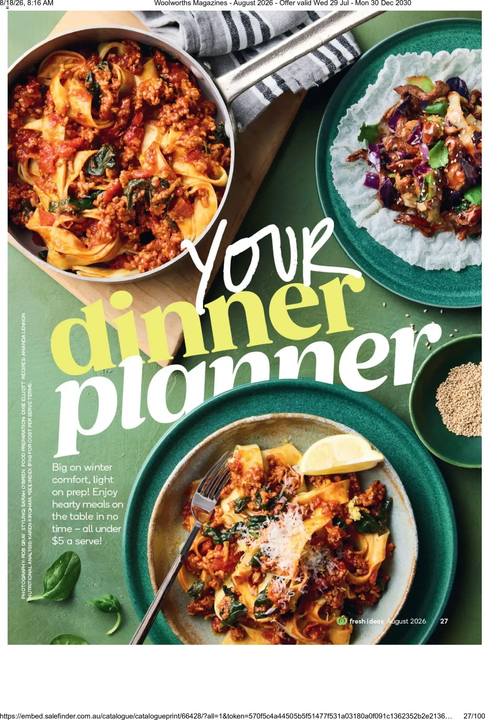 Woolworths Fresh Ideas - August 2026 - Catalogue valid from 29 July to 30 December 2030 - page 27