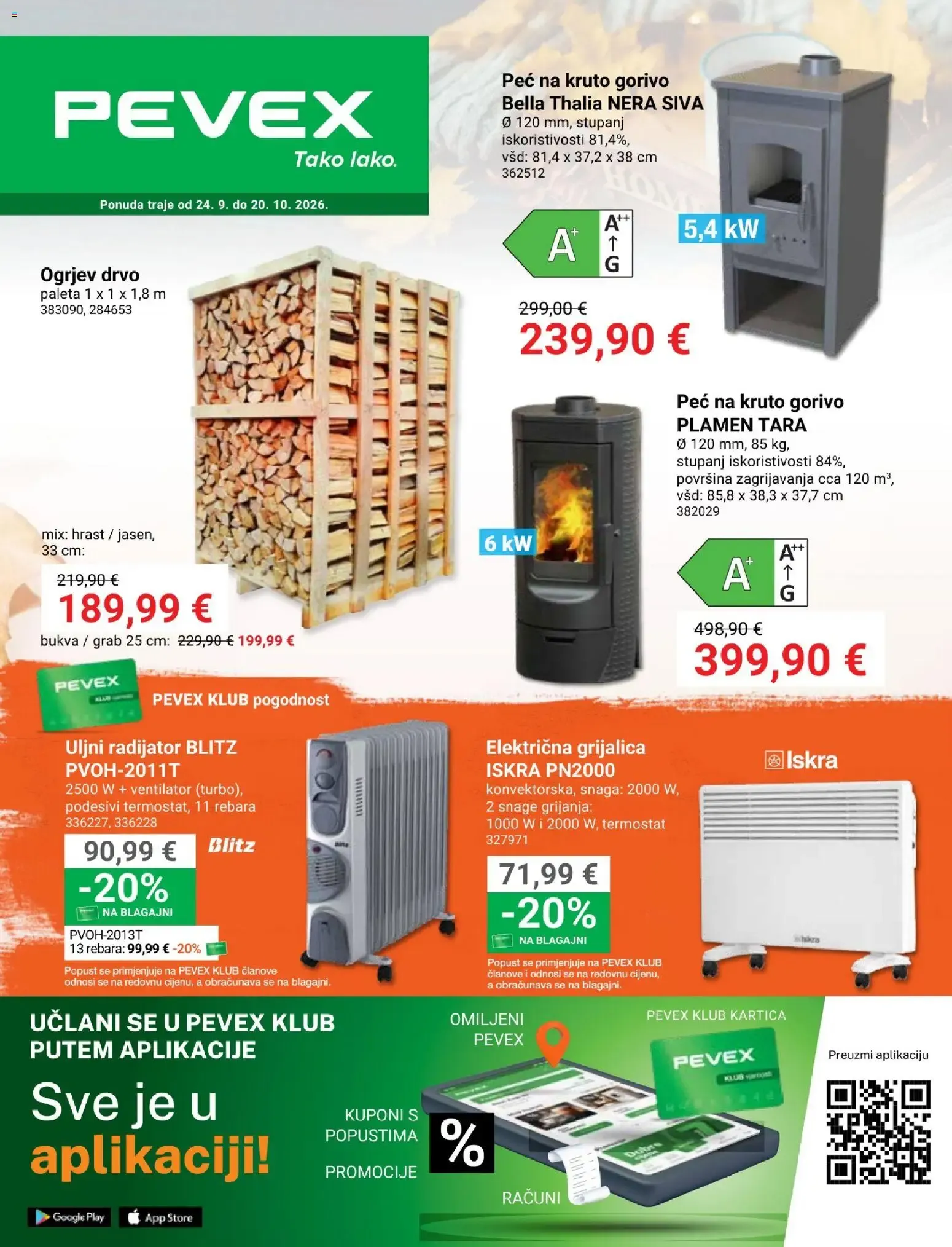Katalog PEVEX Katalog od 24. rujna do 20. listopada 2026. - Pregled Stranica 1