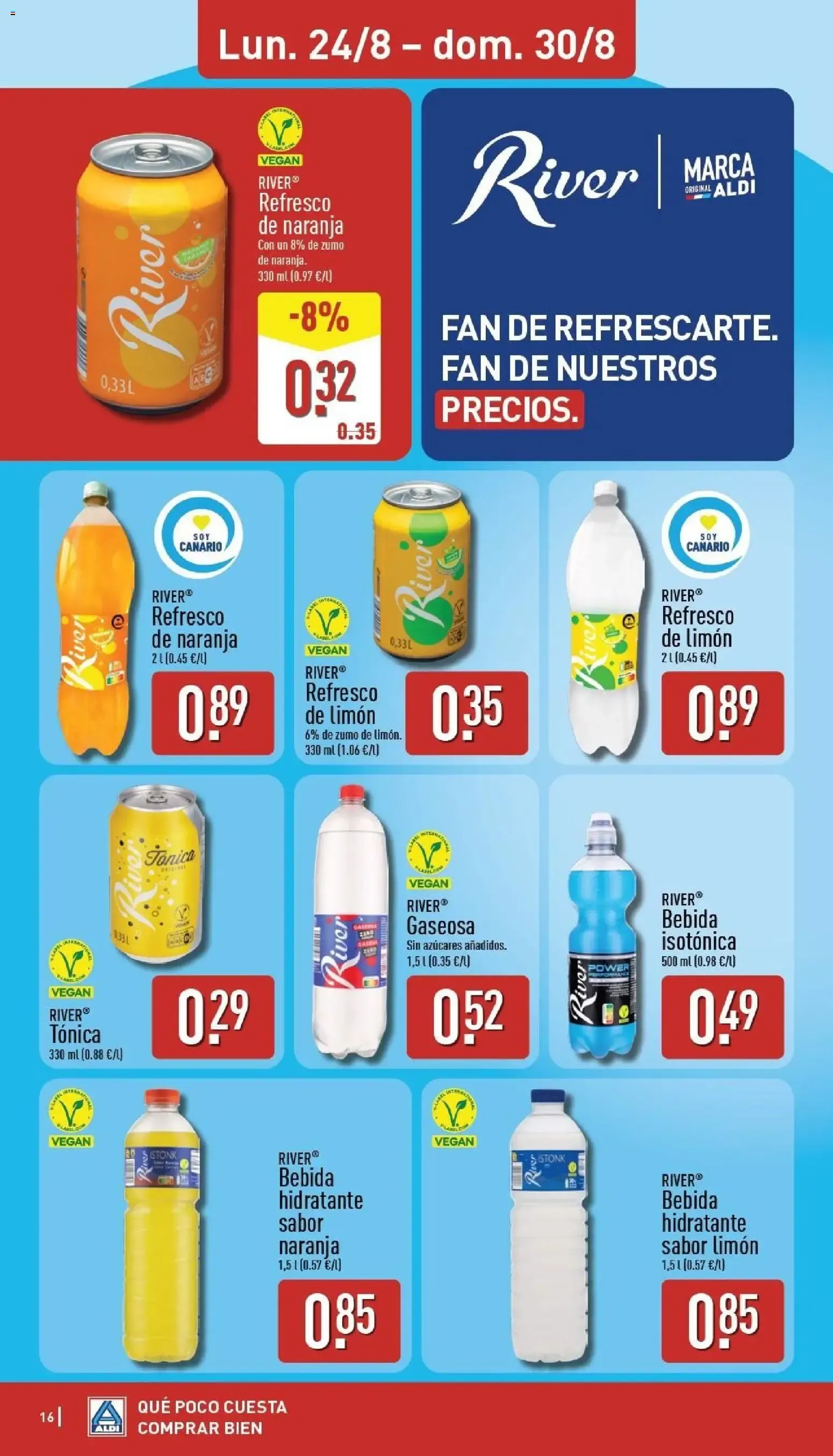 Catálogo de Aldi folleto Canarias del 24/08/2026 | Catálogo 24 de agosto al 30 de agosto 2026 - Página 16