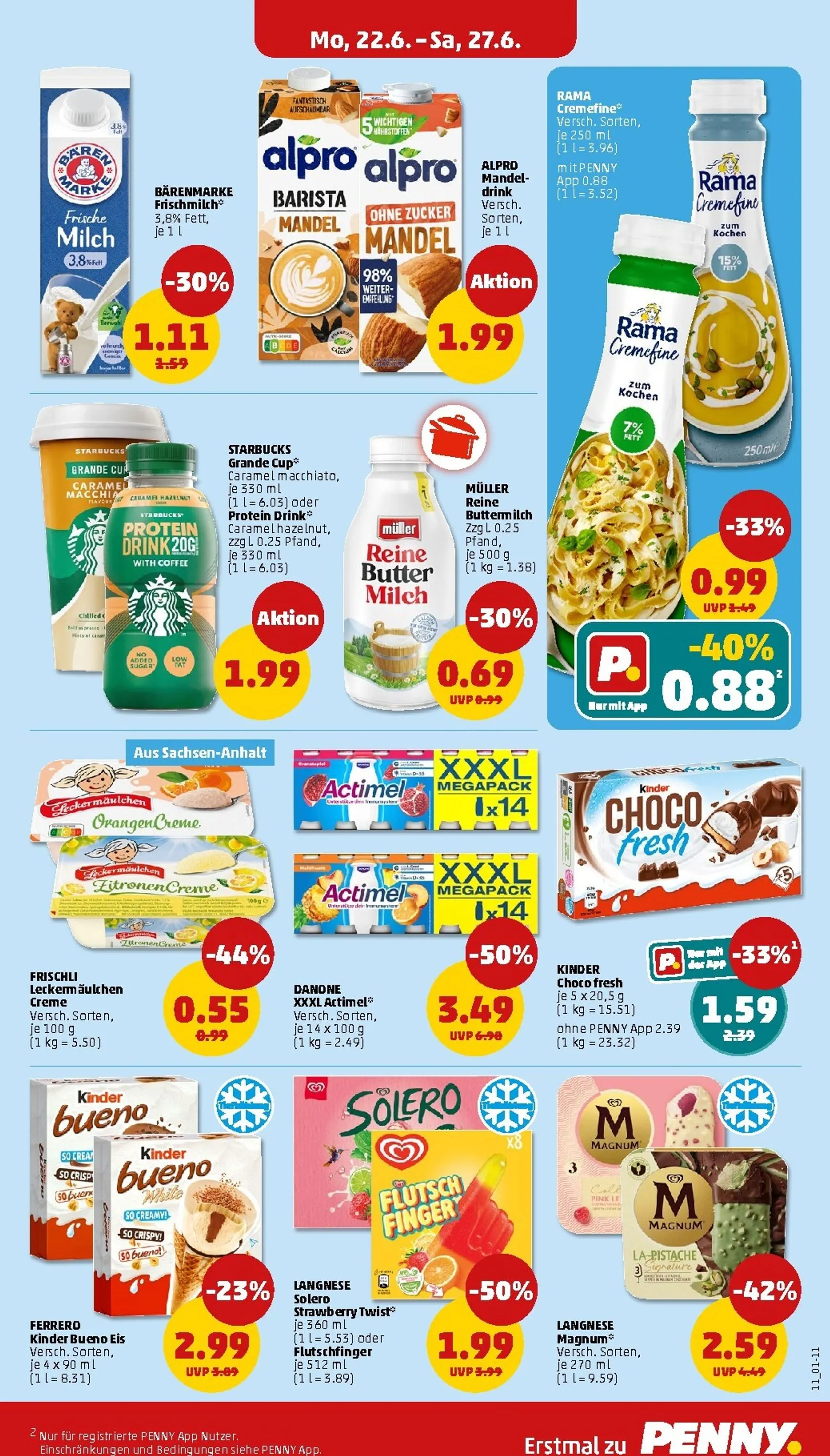 PENNY Prospekt nächste Woche – von Montag 22.06.2026 bis Samstag 27.06.2026 von 22. Juni bis 27. Juni 2026 - Prospekt seite 11