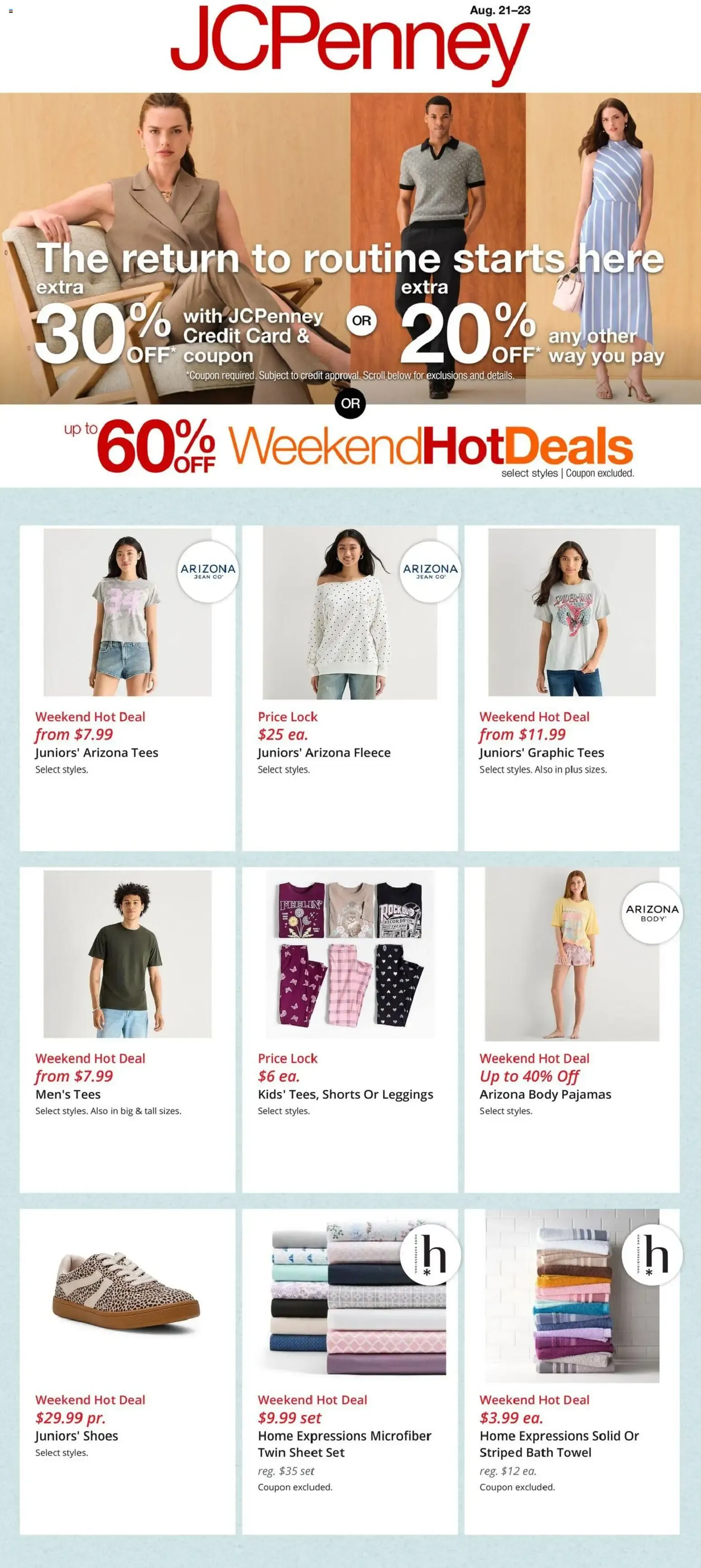 JCPenney Weekend Hot Deals