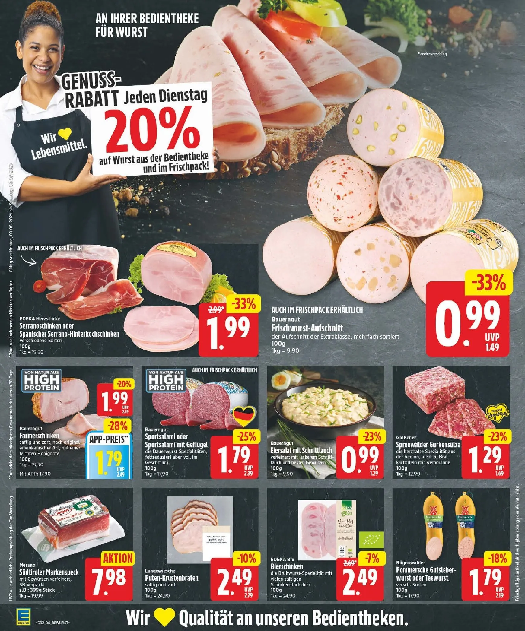 Edeka Prospekt nächste Woche – von Montag 03.08.2026 bis Samstag 08.08.2026 von 3. August bis 8. August 2026 - Prospekt seite 6