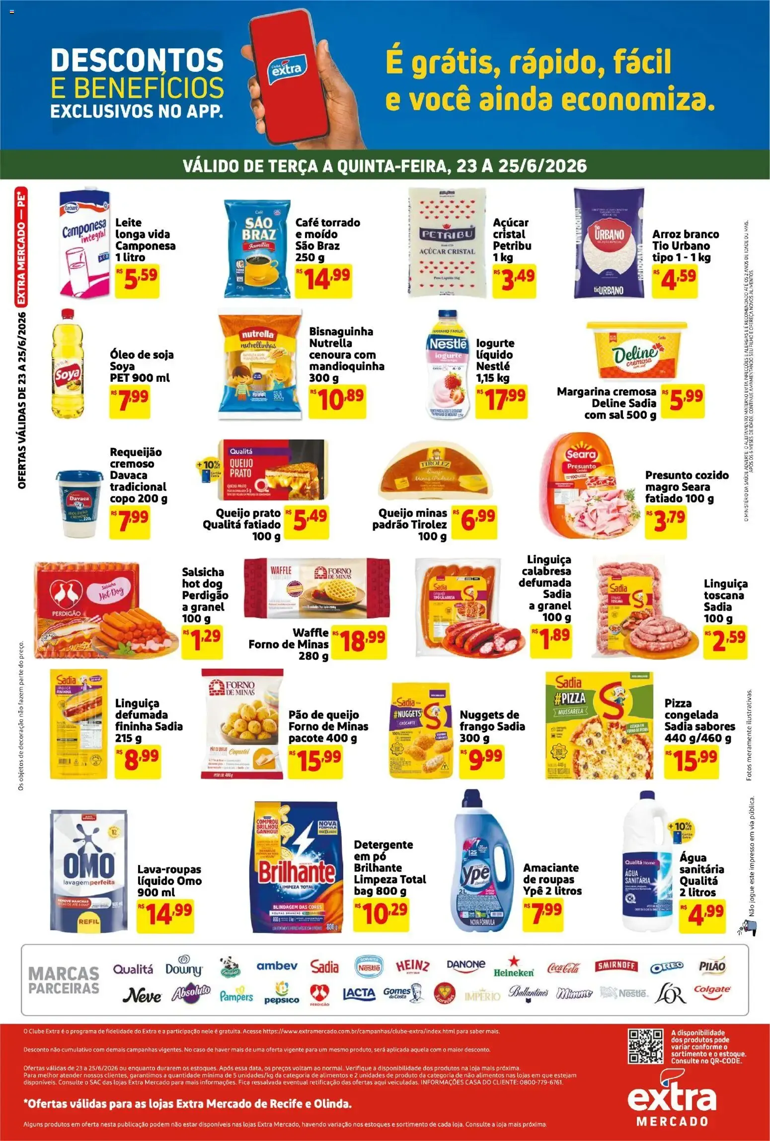 Encarte de Extra Mercado: Aniversário Extra - Ofertas de Terça a Quinta 23 de junho até 25 de junho 2026 - Pagina 2