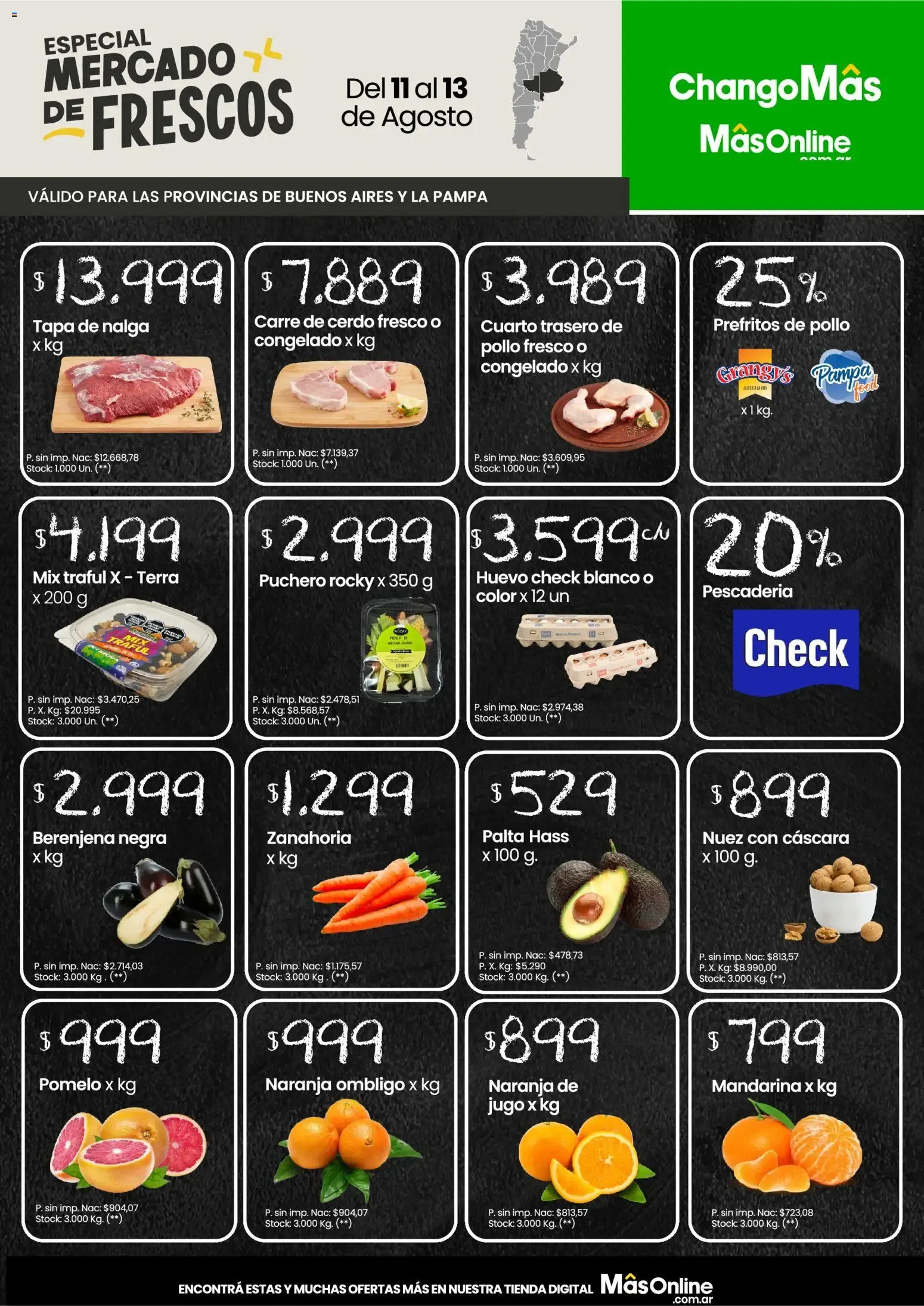 Ofertas de ChangoMás - Especial Mercado de Frescos 11 de agosto al 13 de agosto 2026 - Página 1 del catálogo