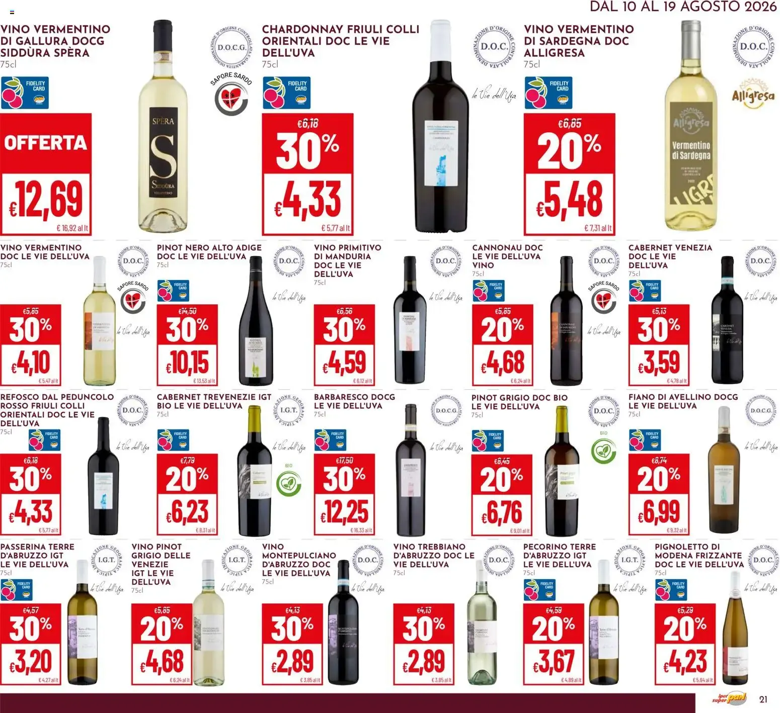 Offerte Buon Ferragosto Iper Pan & Super Pan da 10 agosto a 19 agosto di 2026 - Pagina del volantino 20