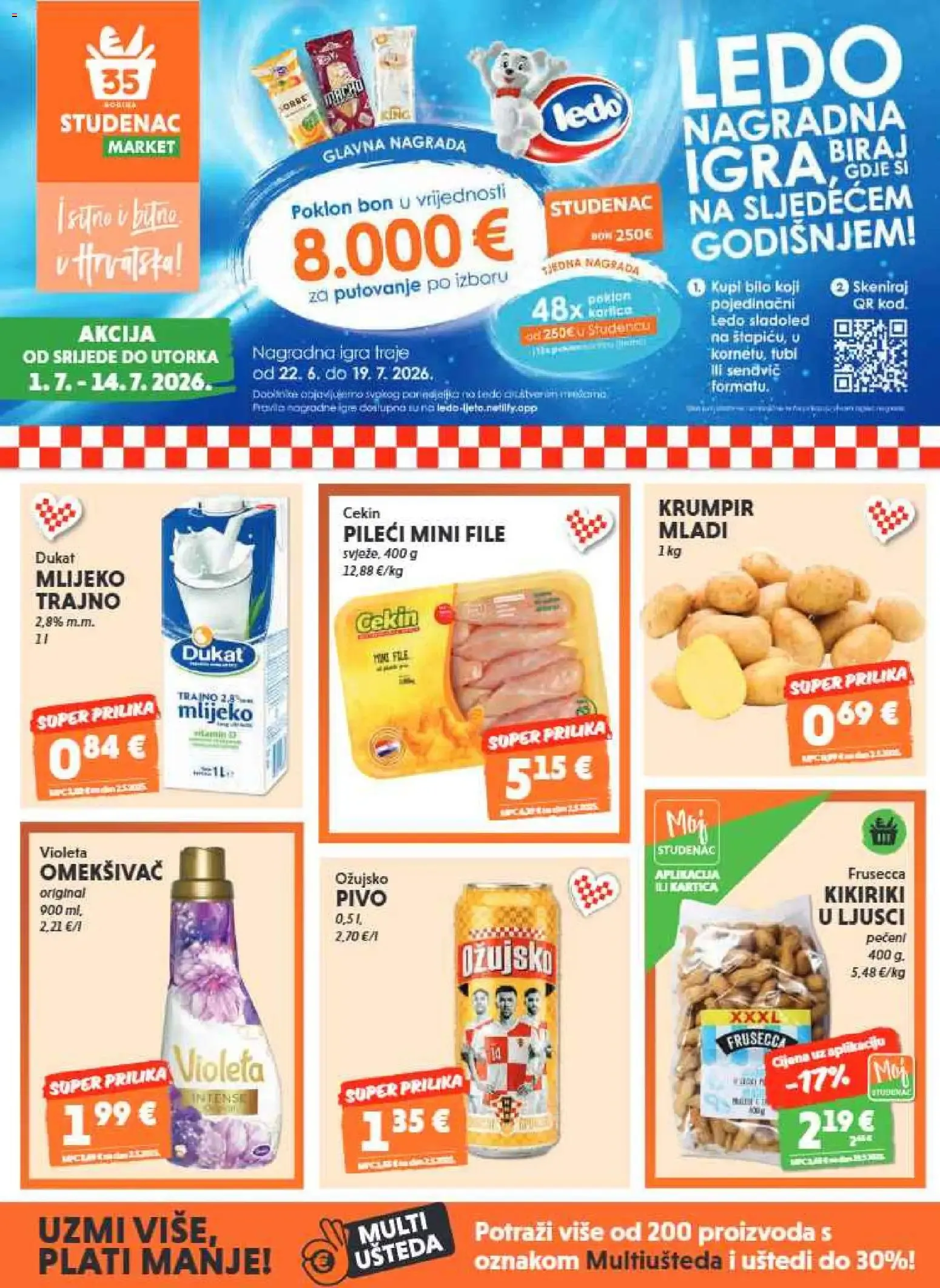 Katalog Katalog Studenac novi od 01.07.2026 na listanje > letak digitalni od 1. srpnja do 14. srpnja 2026. - Pregled Stranica 1