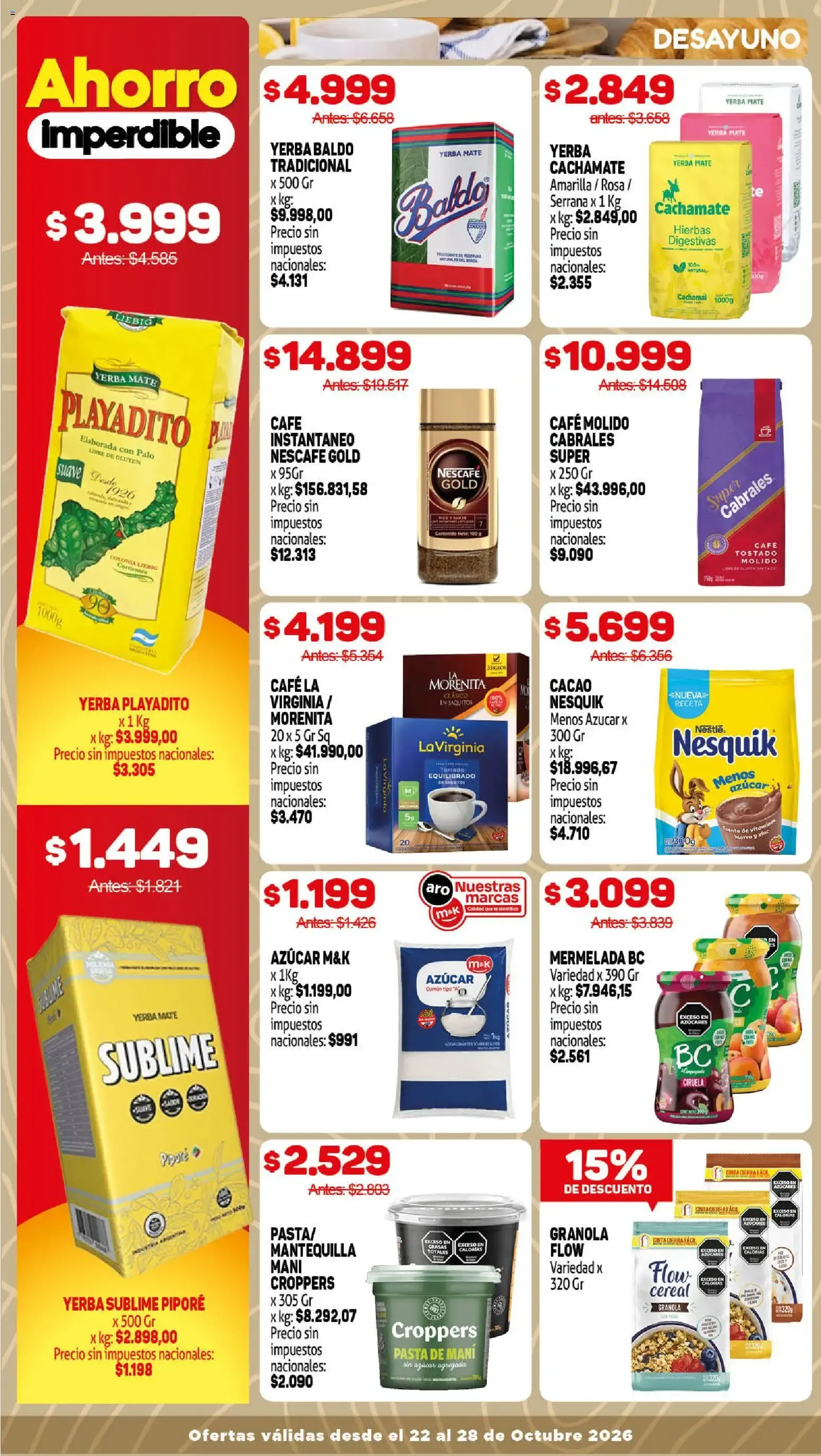 Ofertas de Makro Ahorro al Rojo Vivo 22 de octubre al 28 de octubre 2026 - Página 9 del catálogo