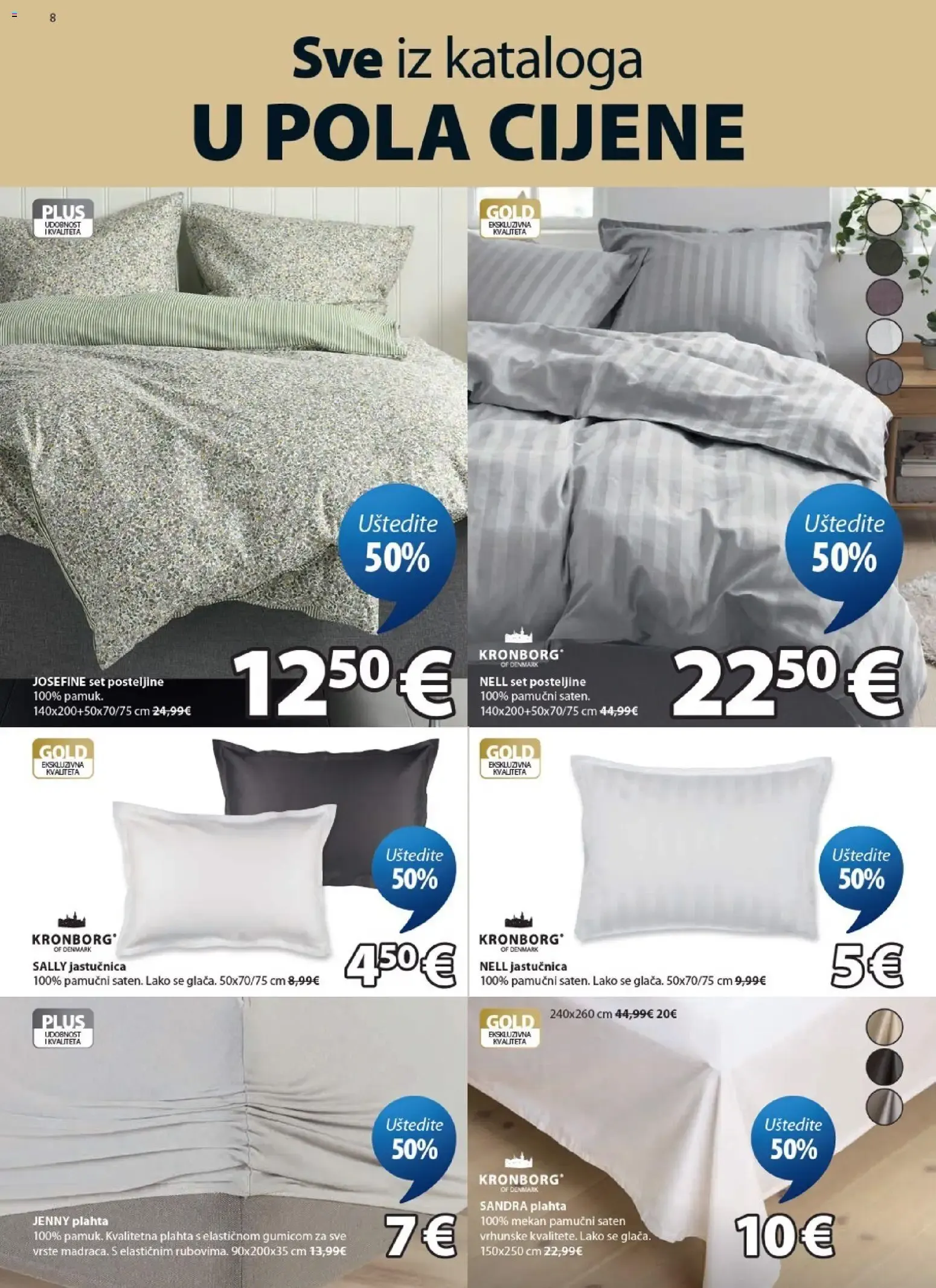 Katalog Sve iz kataloga U POLA CIJENE (Todo del catálogo a mitad de precio) od 5. kolovoza do 18. kolovoza 2026. - Pregled Stranica 8