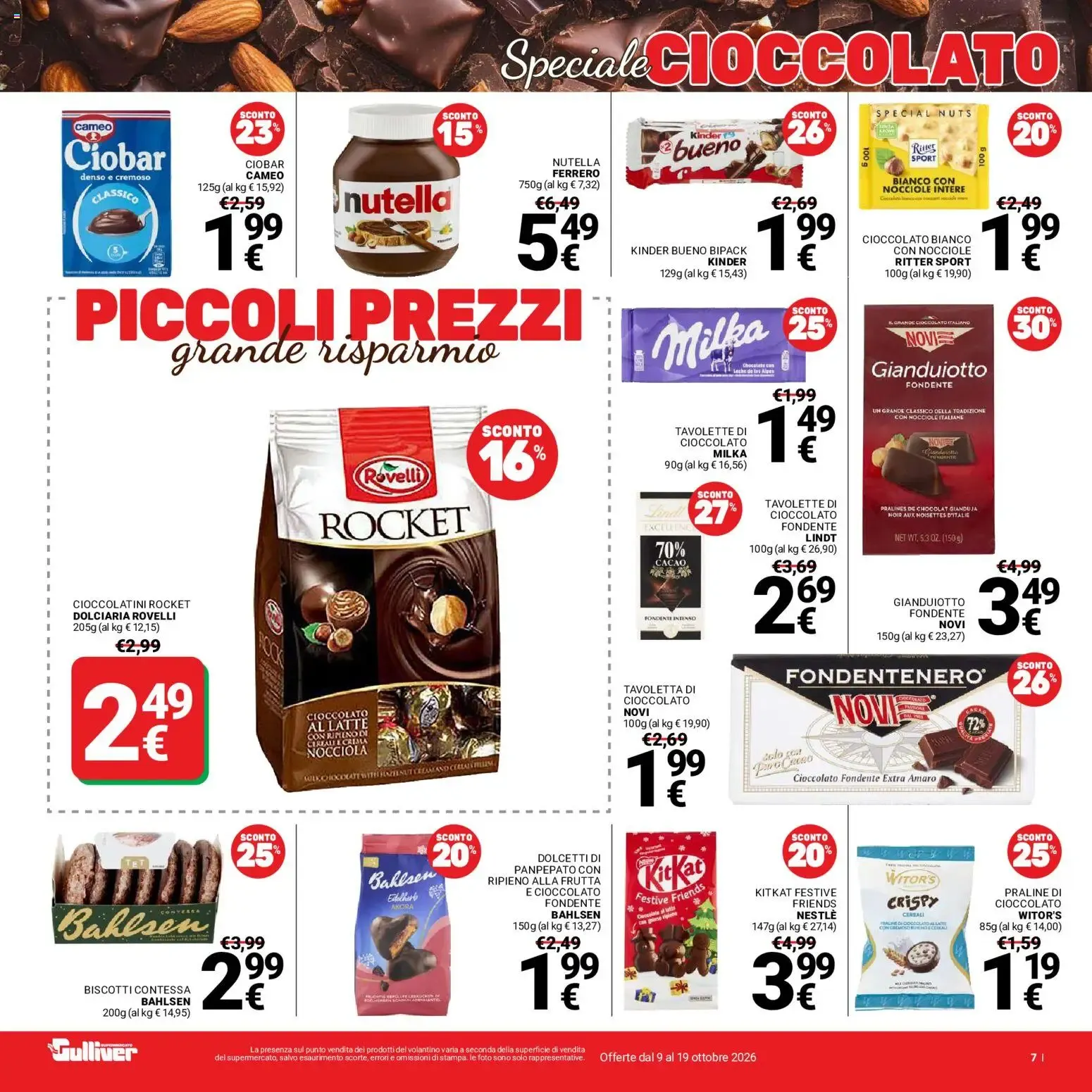 Nuovo Gulliver volantino dal 09/10/2026 > offerte anteprima 🛍️ da 9 ottobre a 19 ottobre di 2026 - Pagina del volantino 7