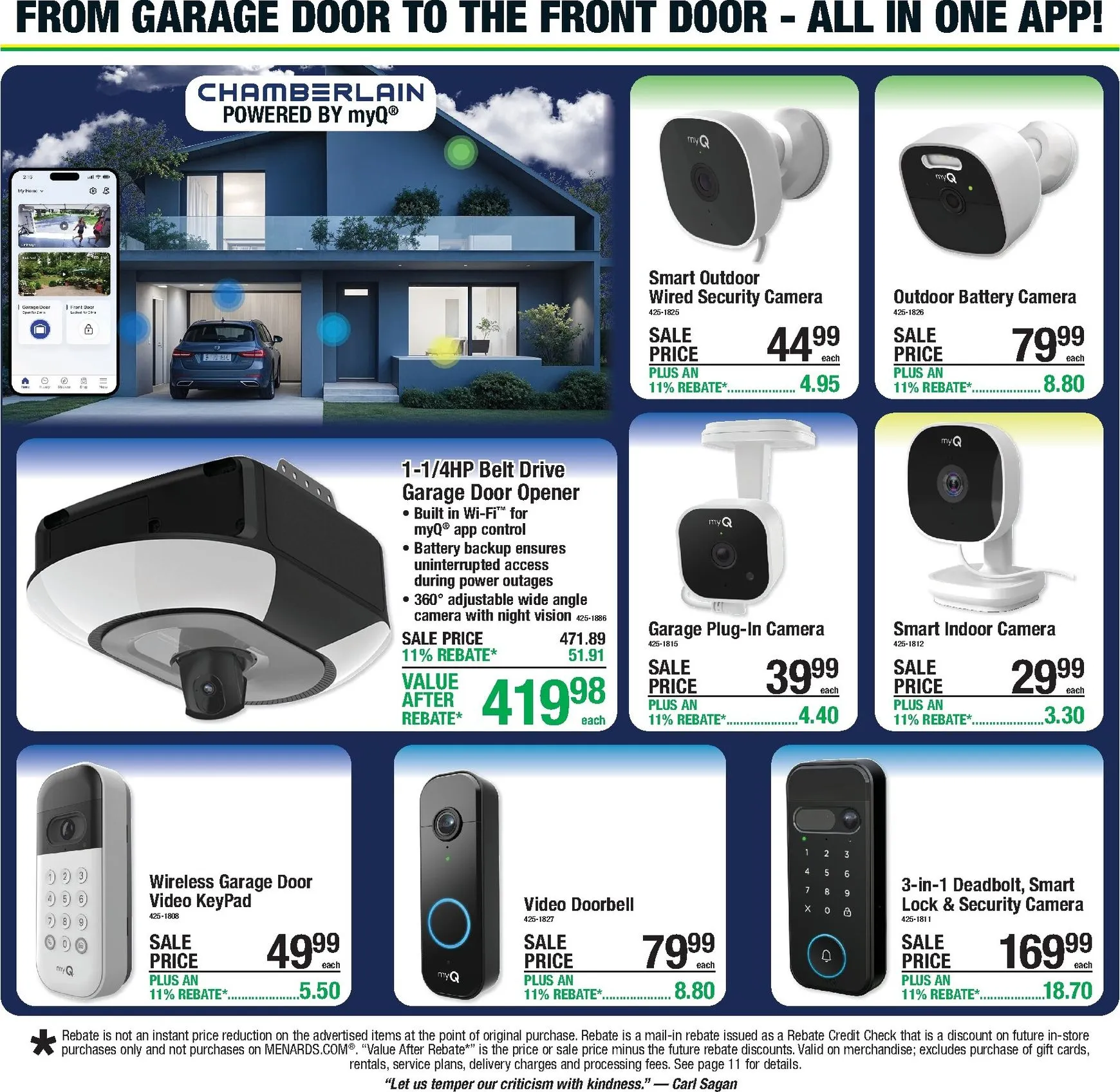 Weekly promotion Menards: 11% Rebate & Fall Decor spanning from August 20 to August 30 2026 - Page 13 for Catalogue 365